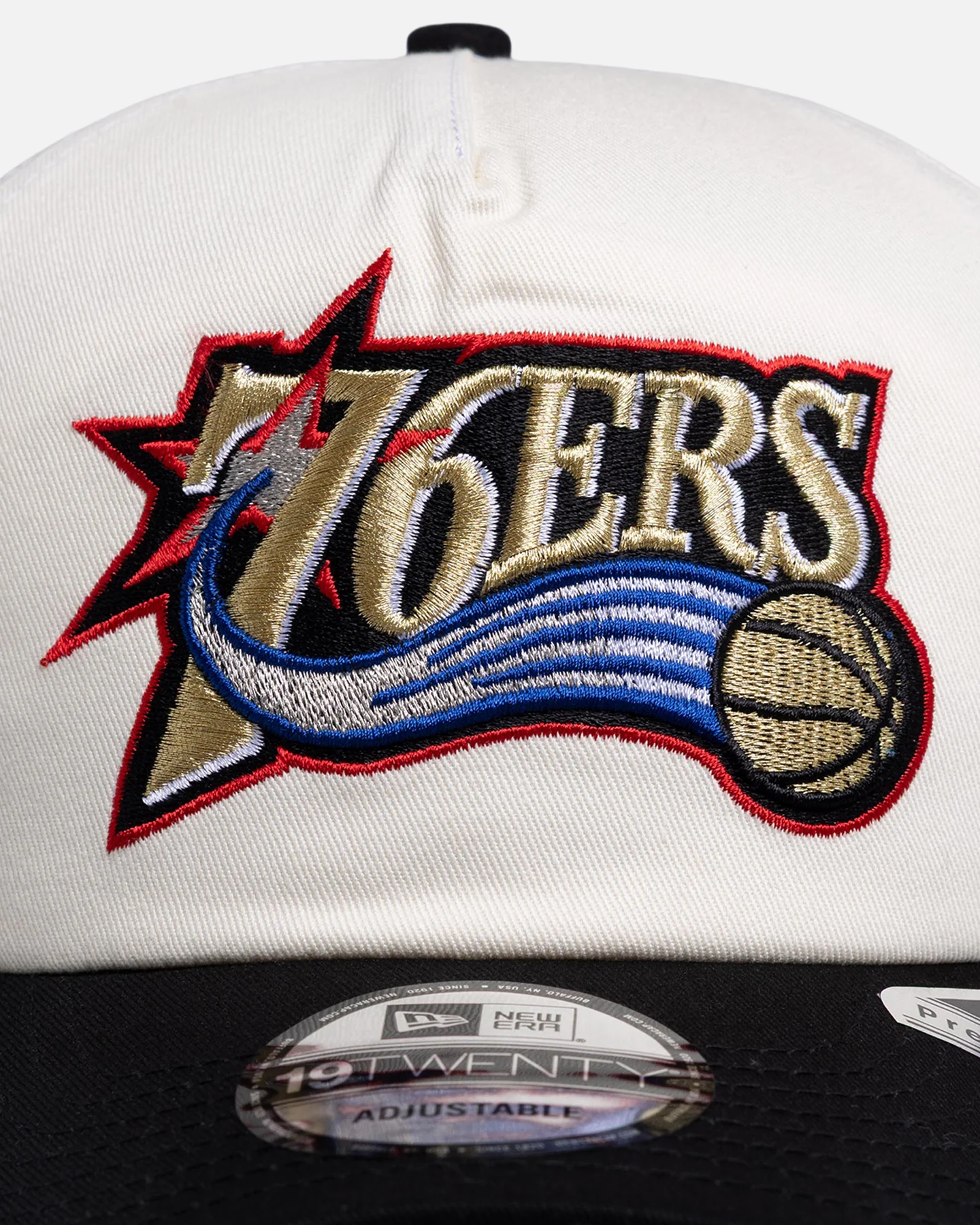 New Era Philadelphia 76ers 'Chrome White' 19TWENTY Snapback White/Black - Image 5
