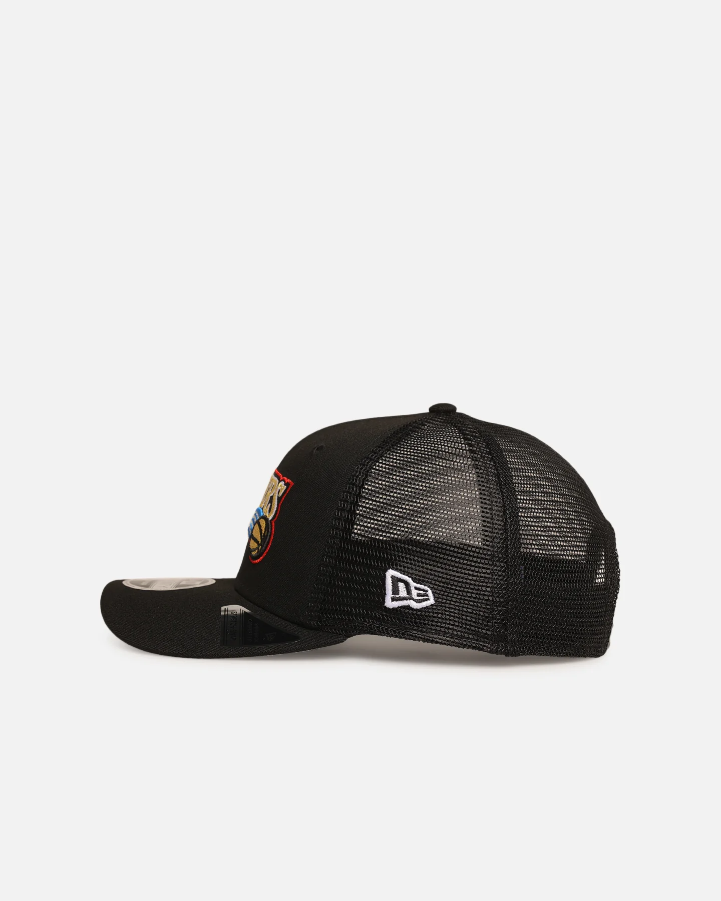 New Era Philadelphia 76ers 'HWC' 9SEVENTY Trucker Stretch Snapback Black - Image 4
