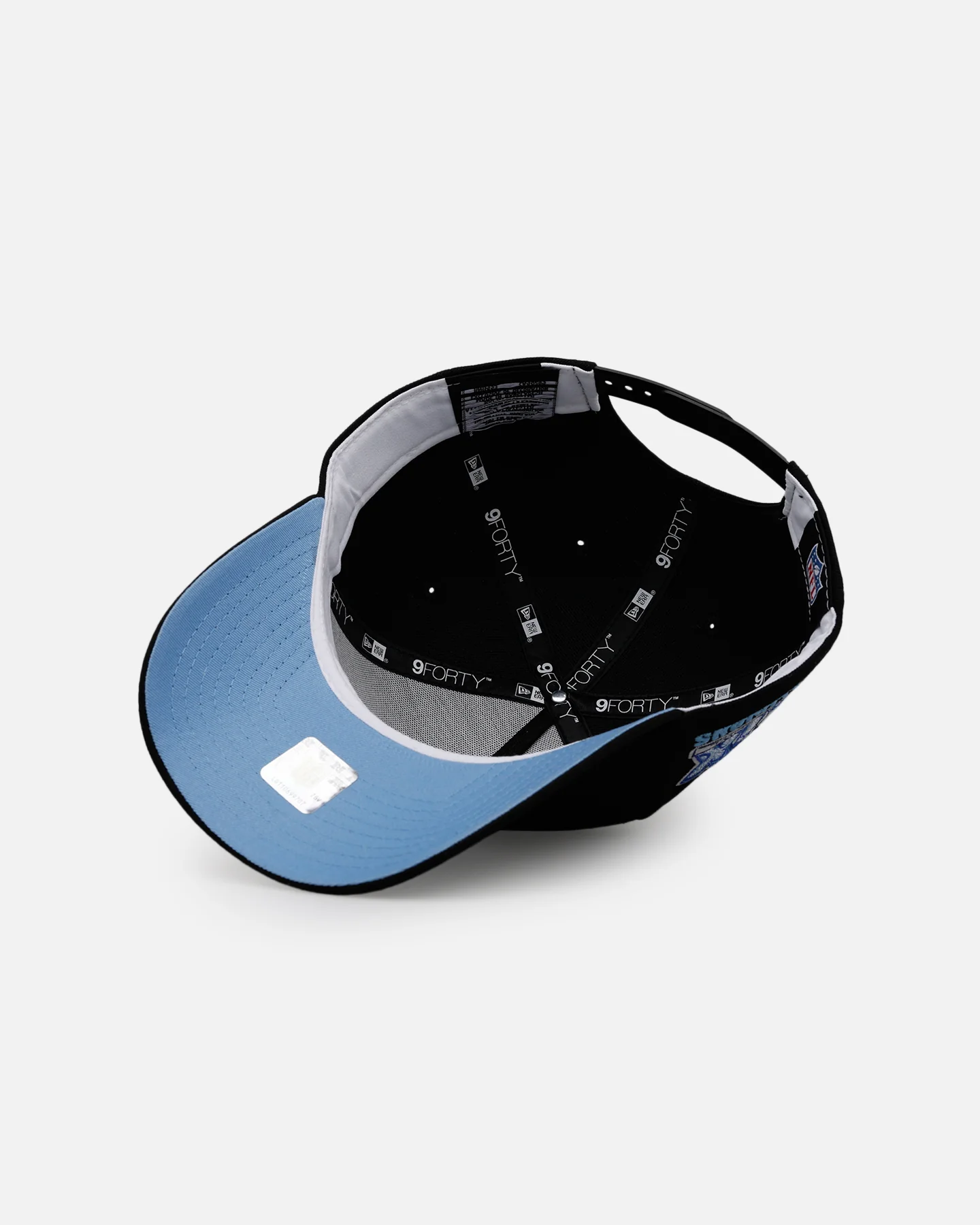 New Era Philadelphia Eagles 'Black And Sky Blue' 9FORTY A-Frame Snapback Black/Sky Blue - Image 6
