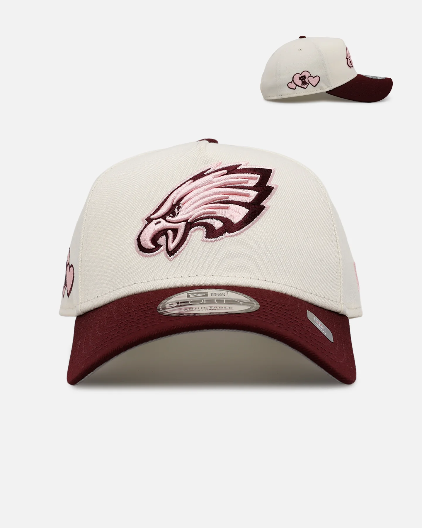 New Era Philadelphia Eagles 'Lover's Club 2.0' 9FORTY A-Frame Snapback Chrome