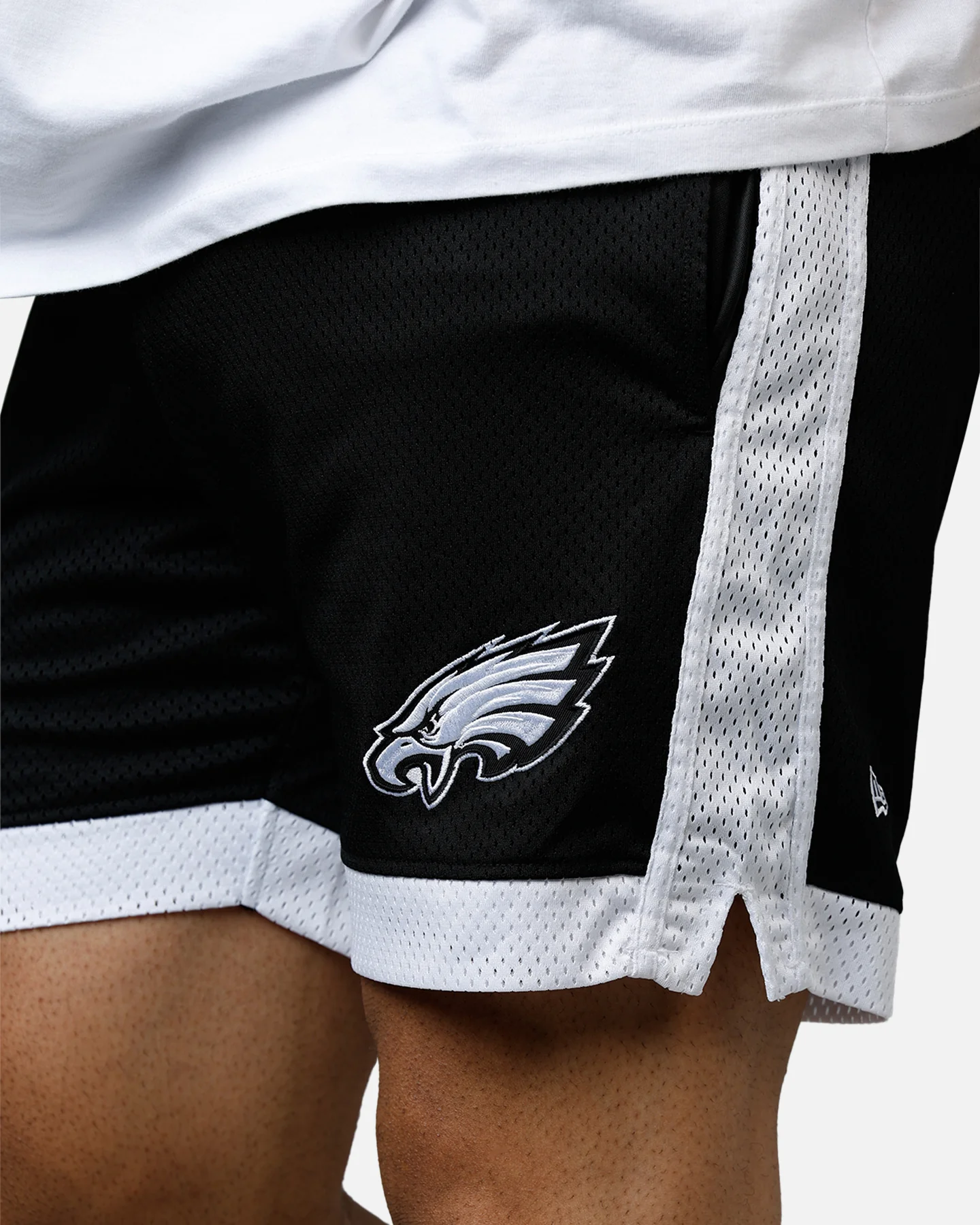 New Era Philadelphia Eagles Sport Class Shorts Black/White - Image 7