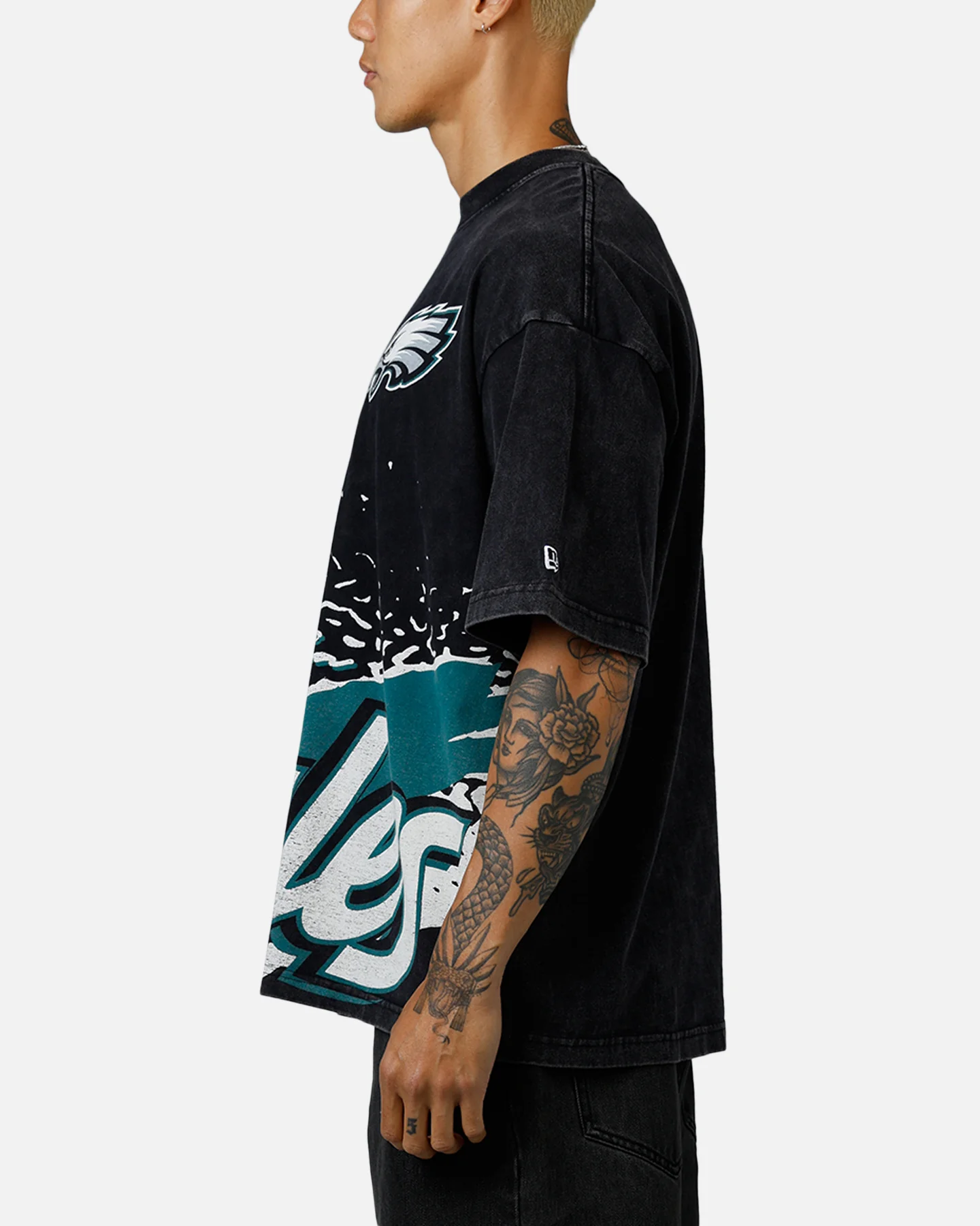 New Era Philadelphia Eagles Sport Class T-Shirt Washed Black - Image 5