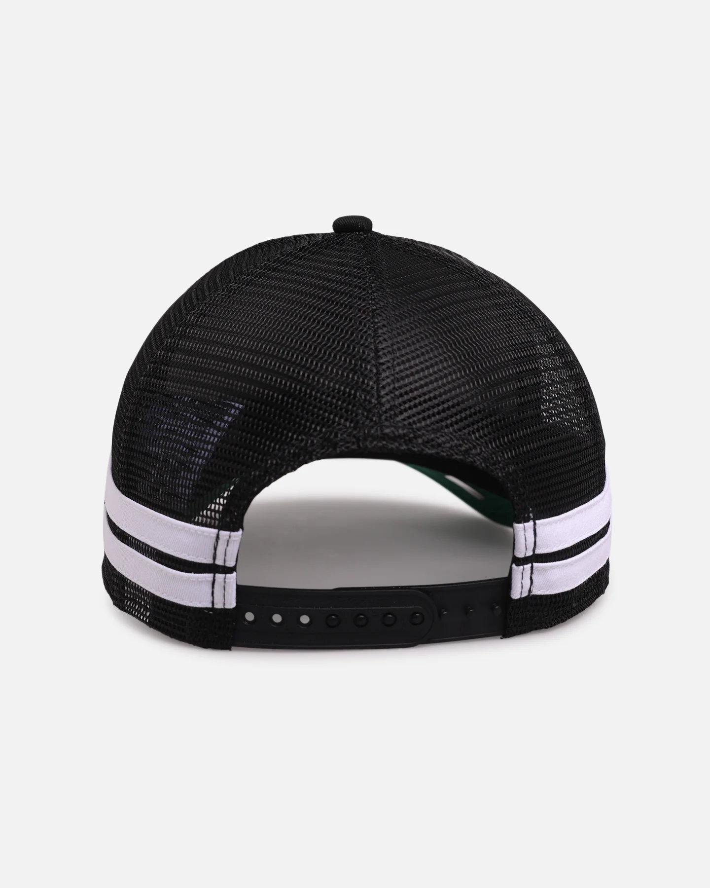 New Era Philadelphia Eagles 'Stripe' 9FORTY A-Frame Trucker Snapback Black/White - Image 2