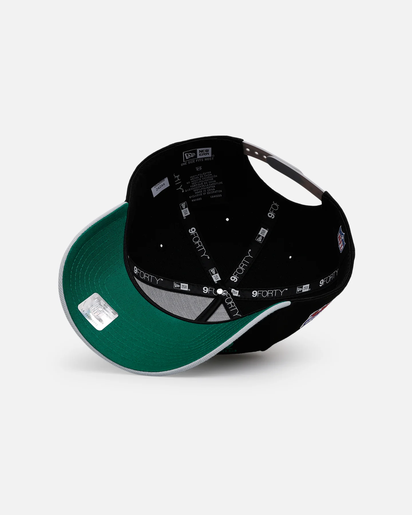 New Era Philadelphia Eagles 'Throwback Bowl' 9FORTY A-Frame Snapback Black - Image 6