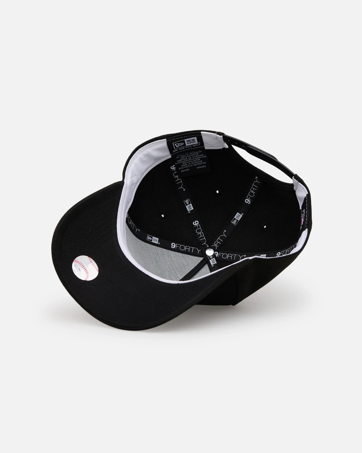 New Era Philadelphia Phillies 'Black' 9FORTY A-Frame Snapback Black/White - Image 6