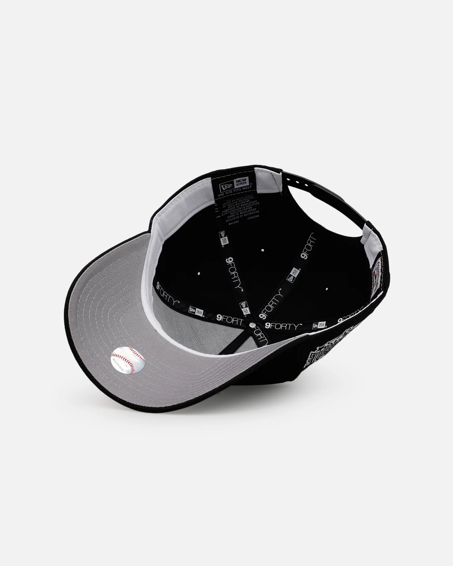 New Era Philadelphia Phillies 'Black And White' 9FORTY A-Frame Snapback Black/White - Image 6