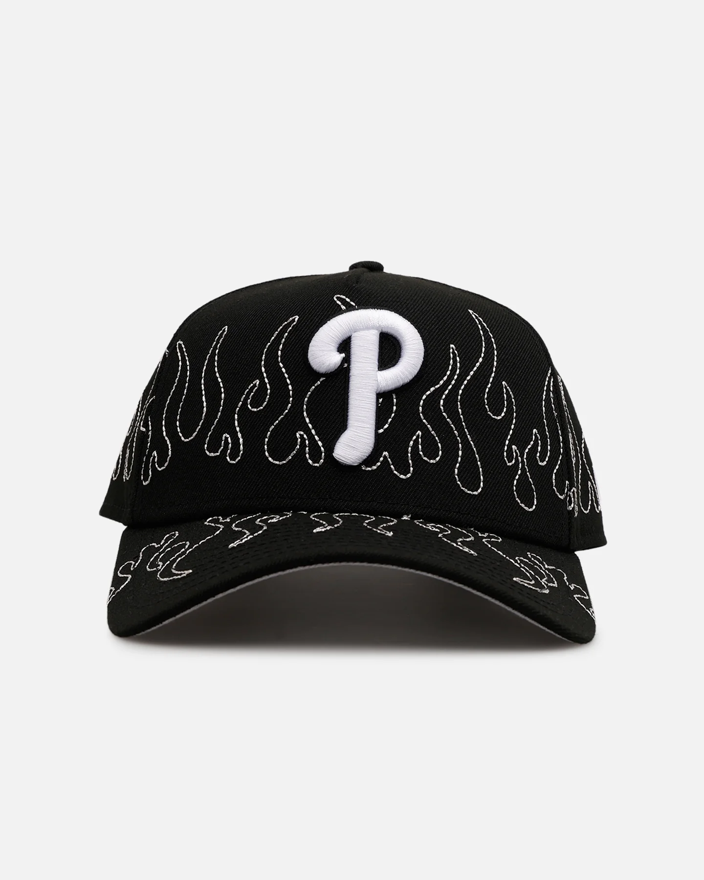 New Era Philadelphia Phillies 'Outline Flames' 9FORTY A-Frame Snapback Black