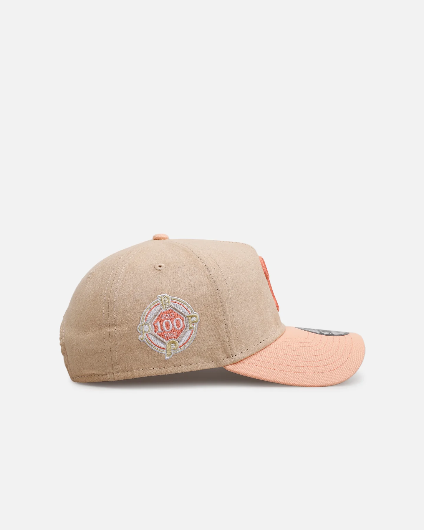 New Era Philadelphia Phillies 'Peach Suede' 9FORTY A-Frame Snapback Peach - Image 3