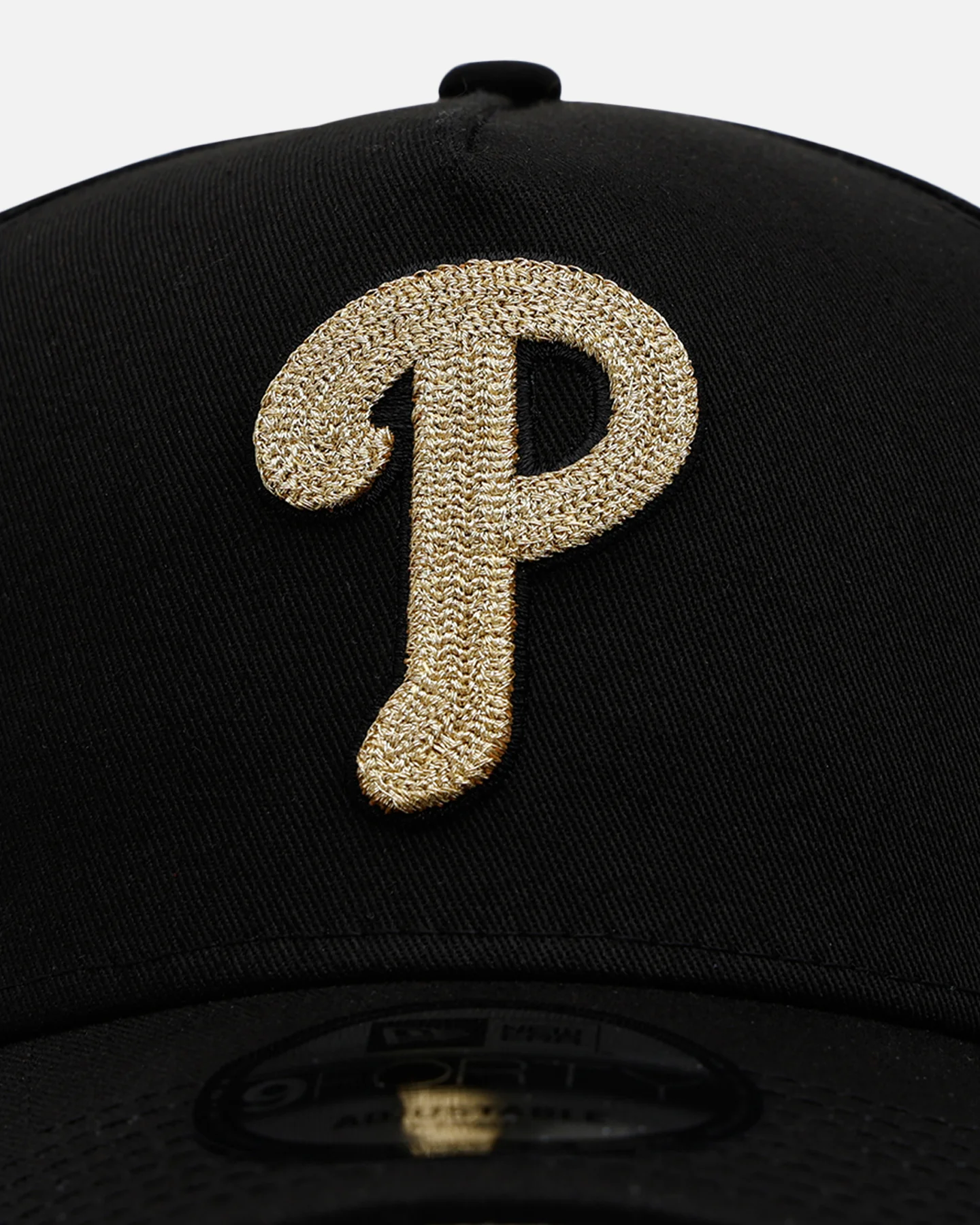 New Era Philadelphia Phillies 'Raised Metallic Chainstitch' 9FORTY A-Frame Snapback Black - Image 5