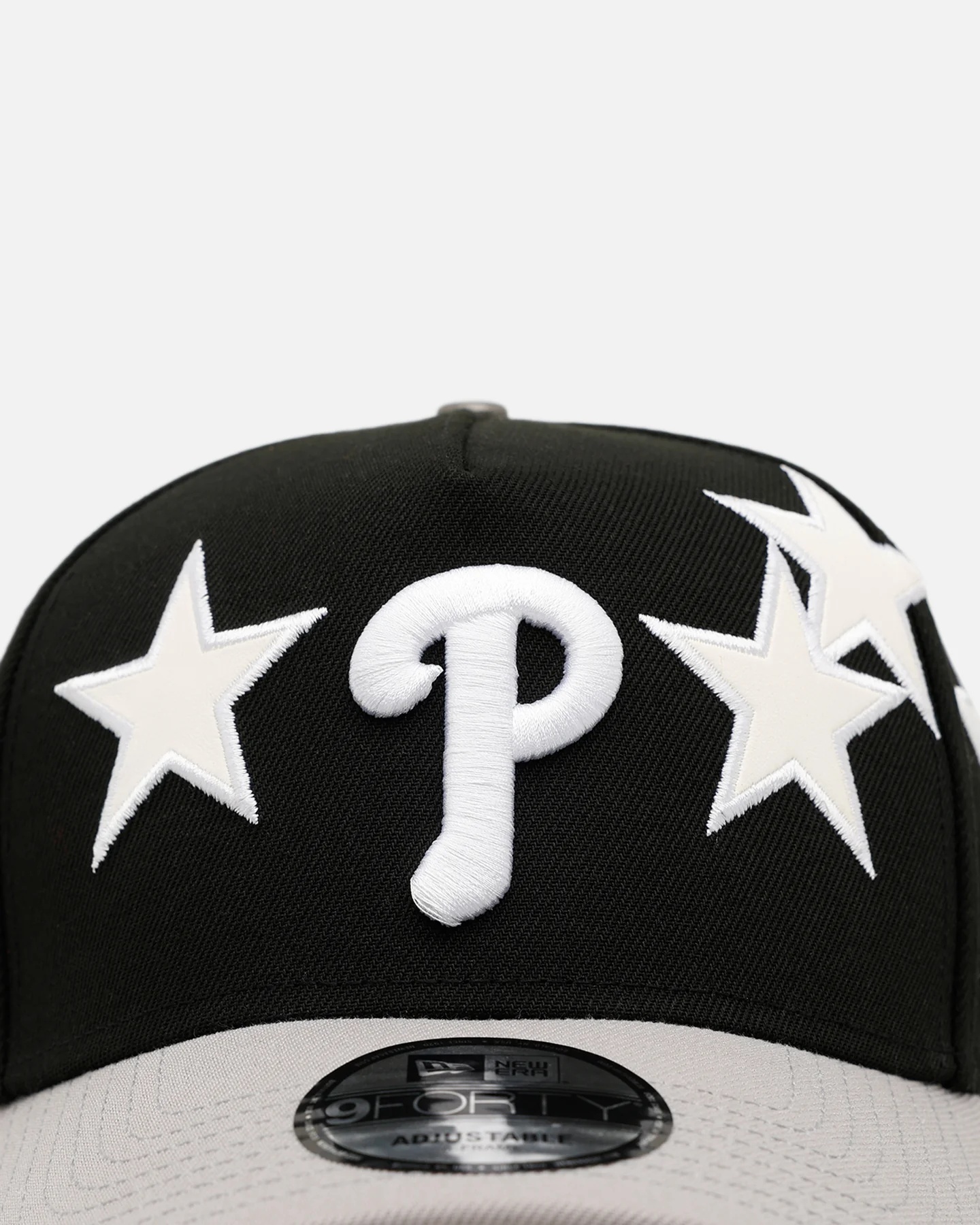 New Era Philadelphia Phillies 'Stars' 9FORTY A-Frame Snapback Black/Grey - Image 5
