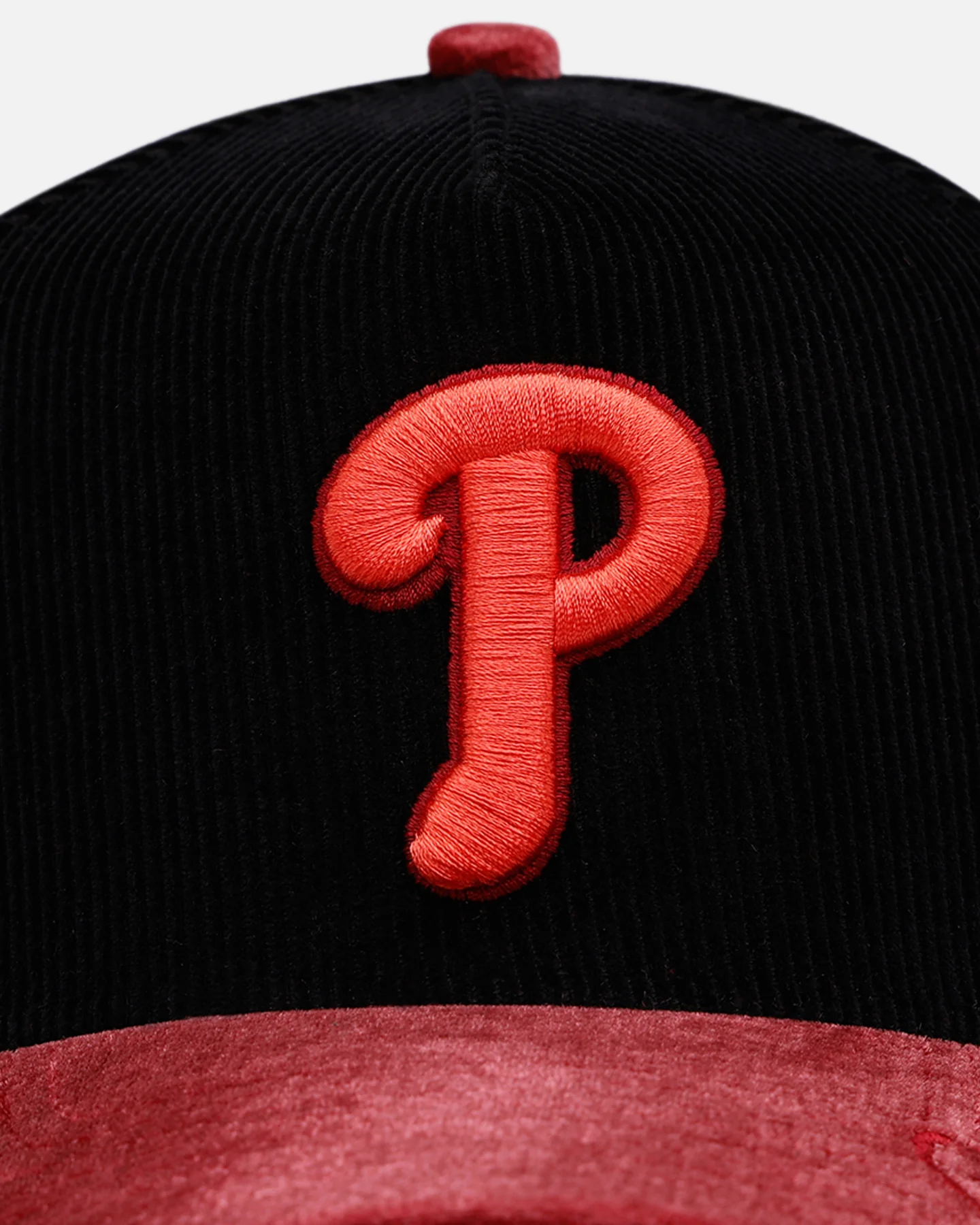 New Era Philadelphia Phillies 'Velvet Cord Certified Lover' 9FORTY A-Frame Premium Corduroy Snapback Black - Image 6