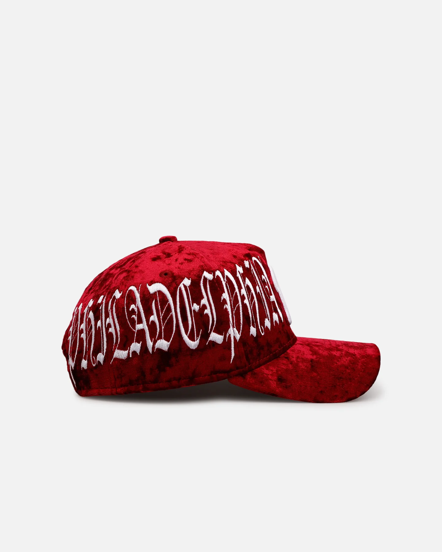 New Era Philadelphia Phillies 'Velvet Gothic Script' 9FORTY A-Frame Snapback Maroon - Image 4