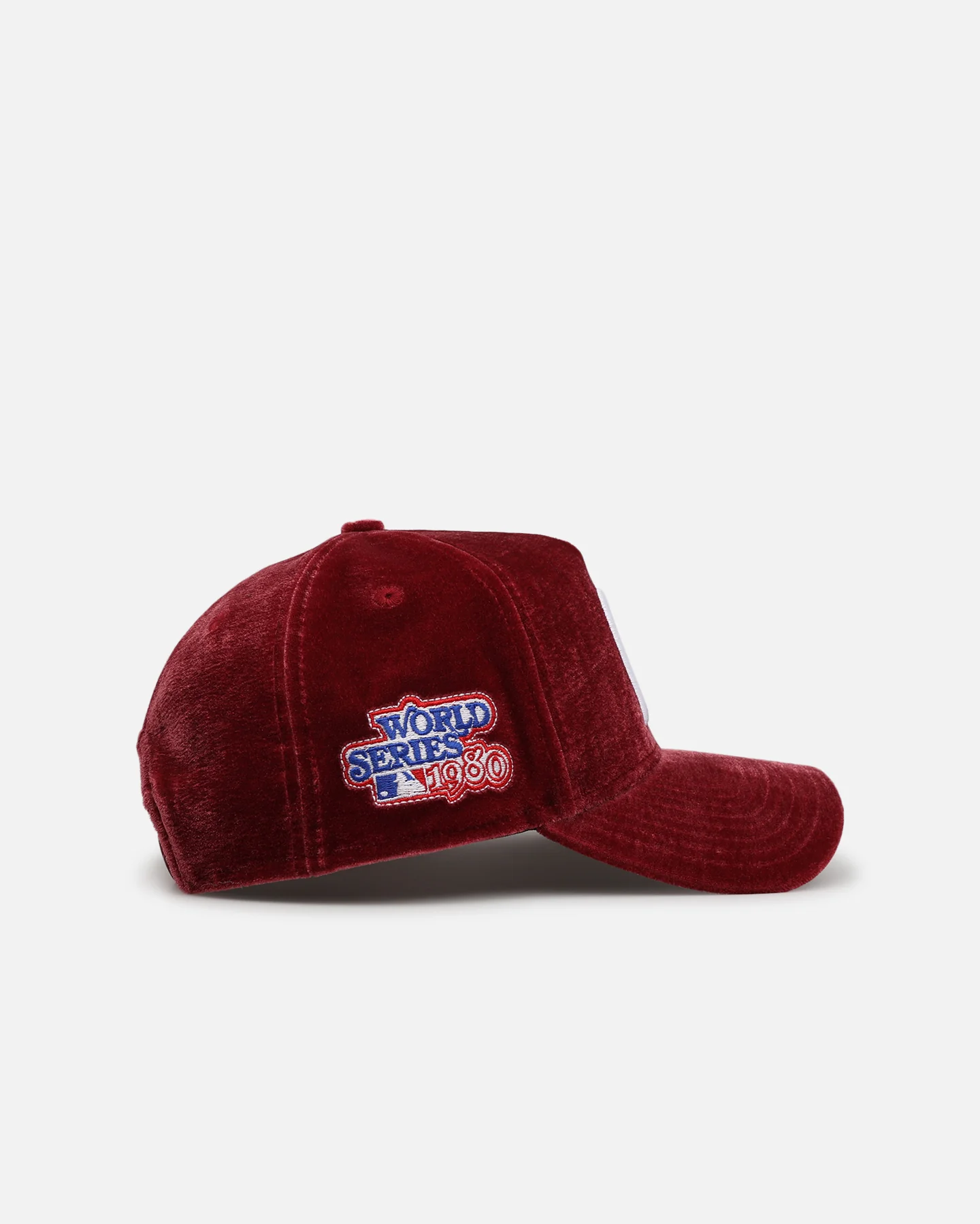 New Era Philadelphia Phillies 'Velvet Official Team Color' 9FORTY A-Frame Snapback Burgundy - Image 4
