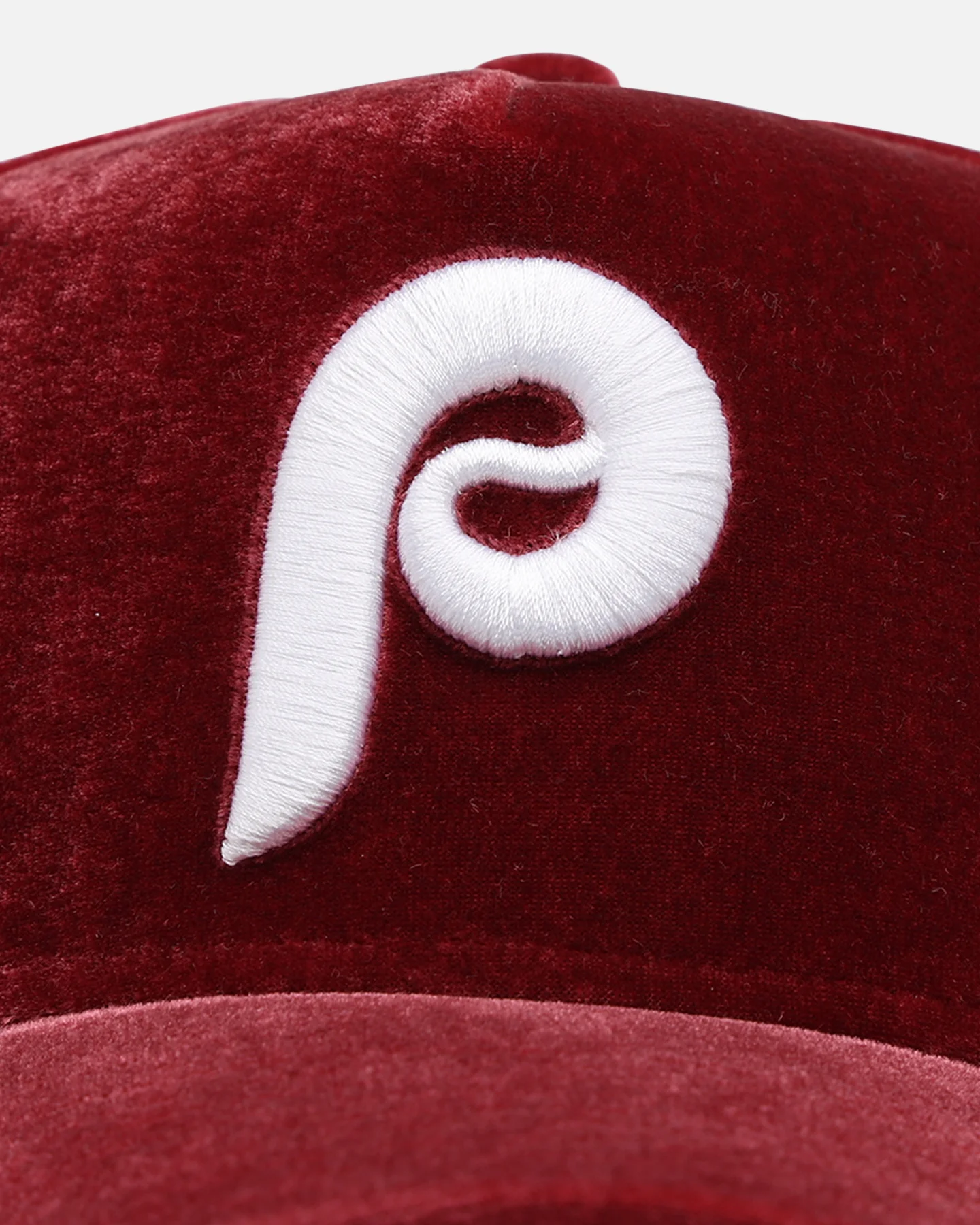 New Era Philadelphia Phillies 'Velvet Official Team Color' 9FORTY A-Frame Snapback Burgundy - Image 6