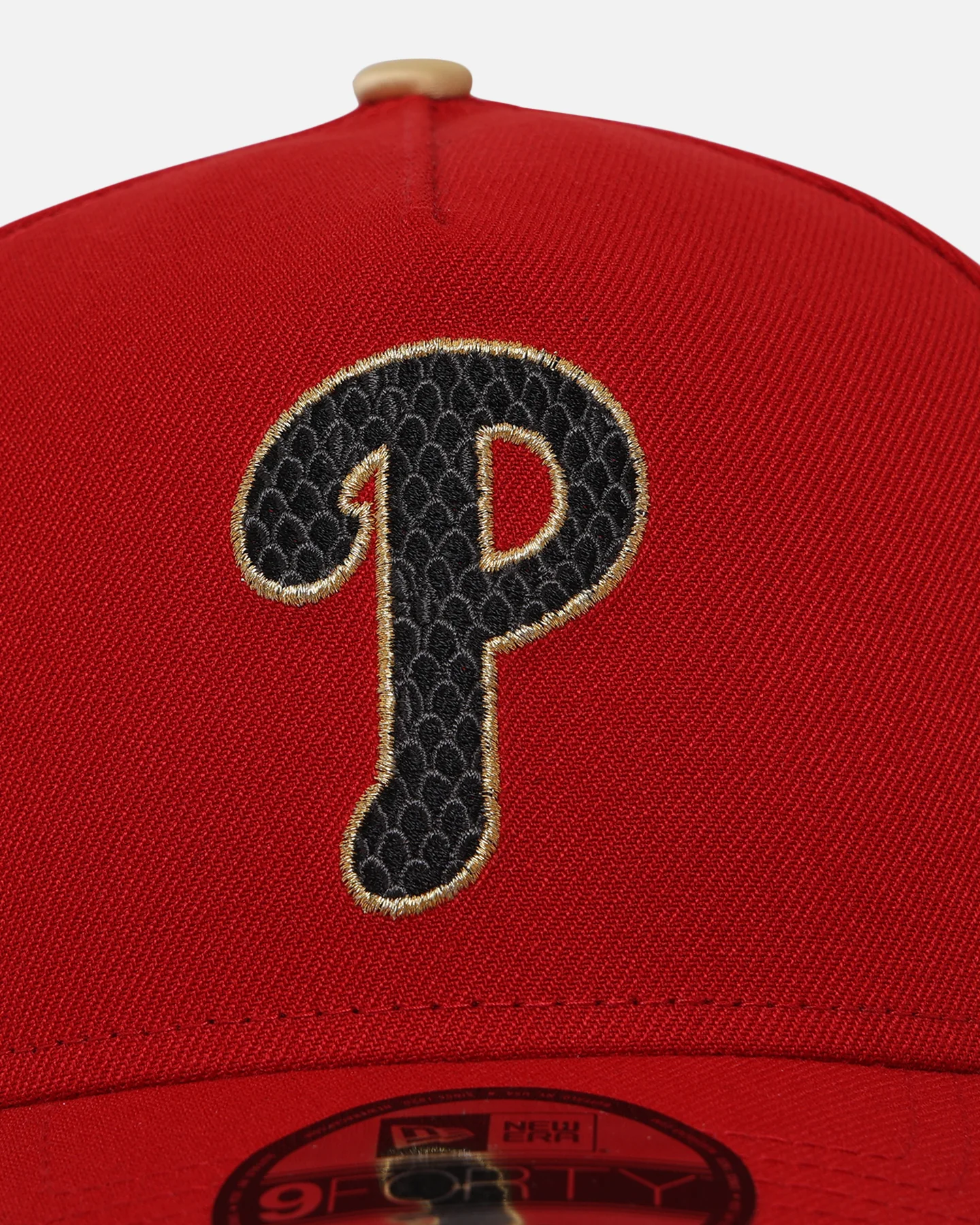 New Era Philadelphia Phillies 'Year Of The Snake' 9FORTY A-Frame Snapback Red/Gold - Image 5