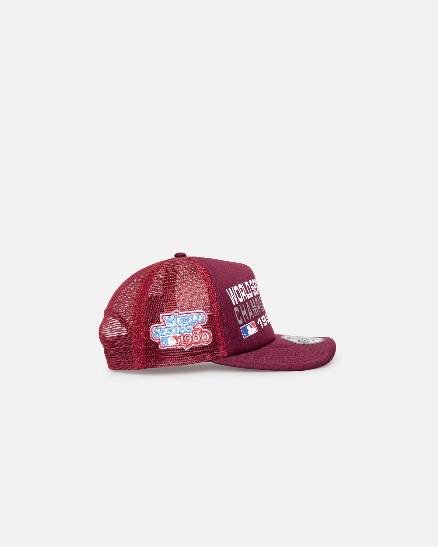 New Era Philadelphia Pillies 'Puff Print' Pre-Curved Golfer Trucker Snapback Russet - Image 3