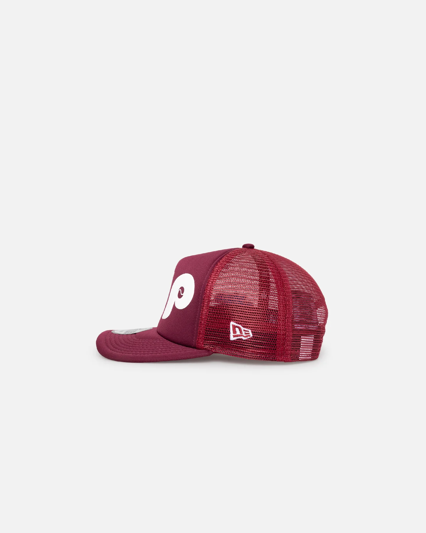 New Era Philadelphia Pillies 'Puff Print' Pre-Curved Golfer Trucker Snapback Russet - Image 4