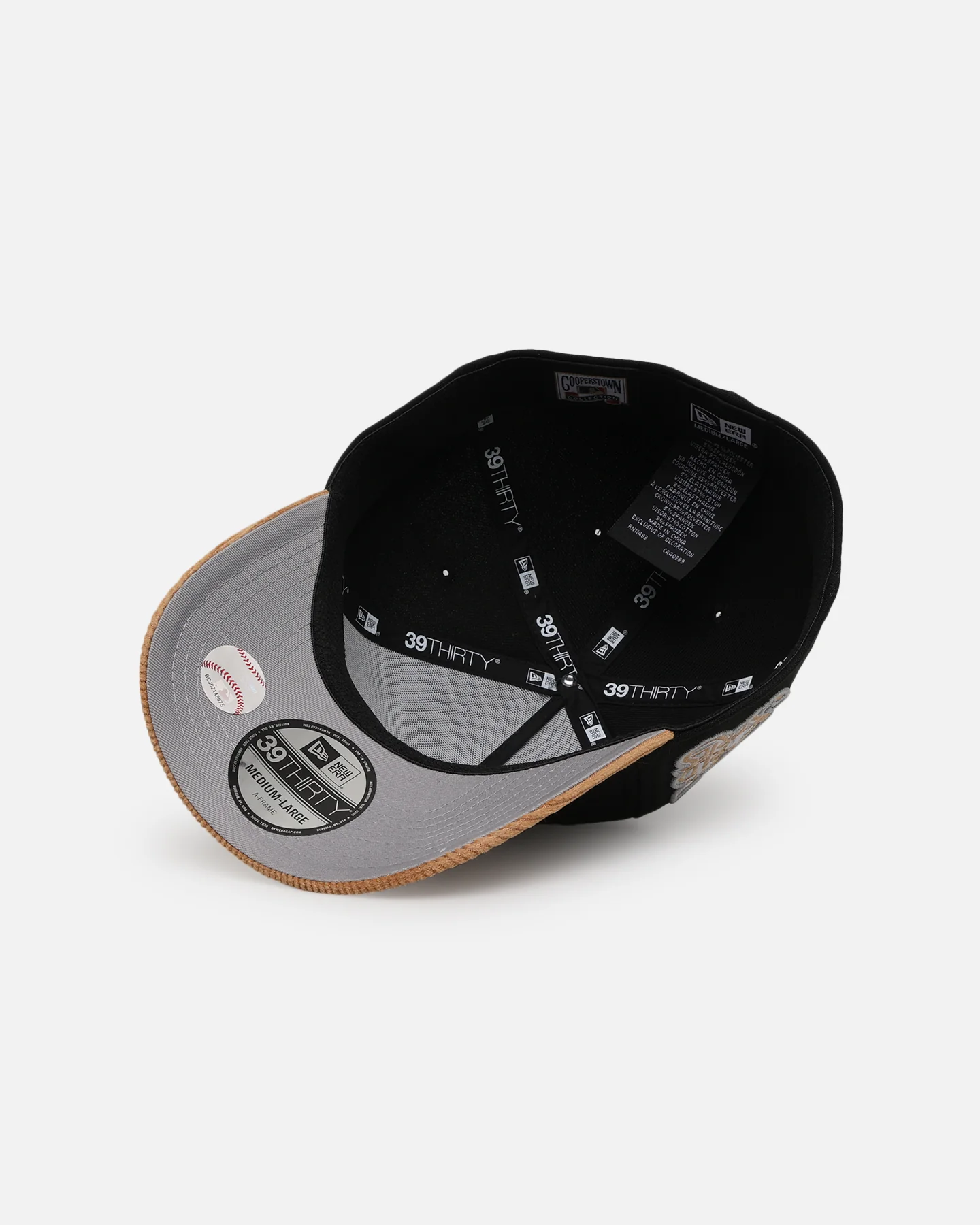 New Era Pittsburgh Pirates 'Black Wheat' 39THIRTY A-Frame Stretch Fit Black/Wheat - Image 6
