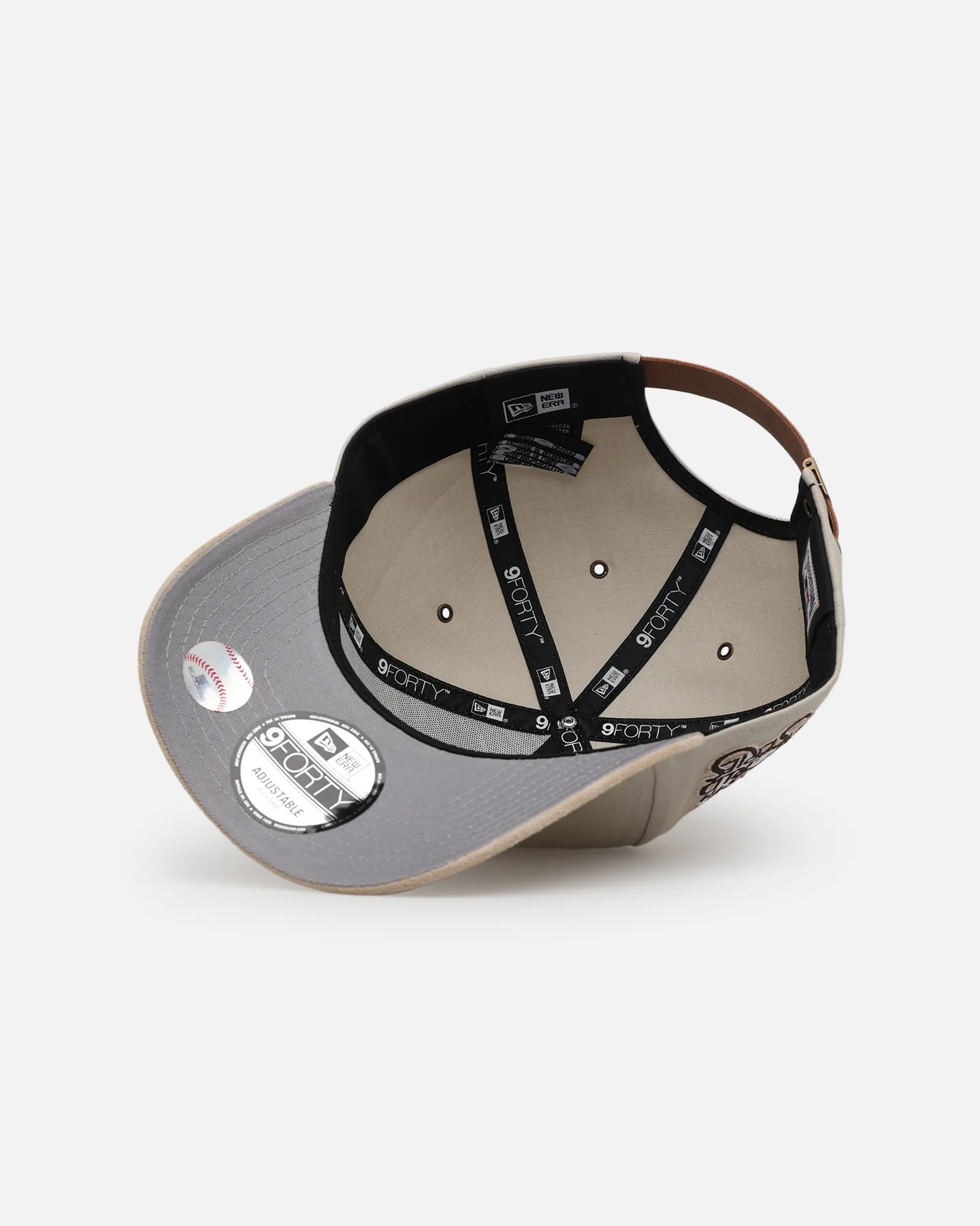 New Era Pittsburgh Pirates 'Cream Suede' 9FORTY A-Frame Strapback Stone/Oatmilk - Image 5