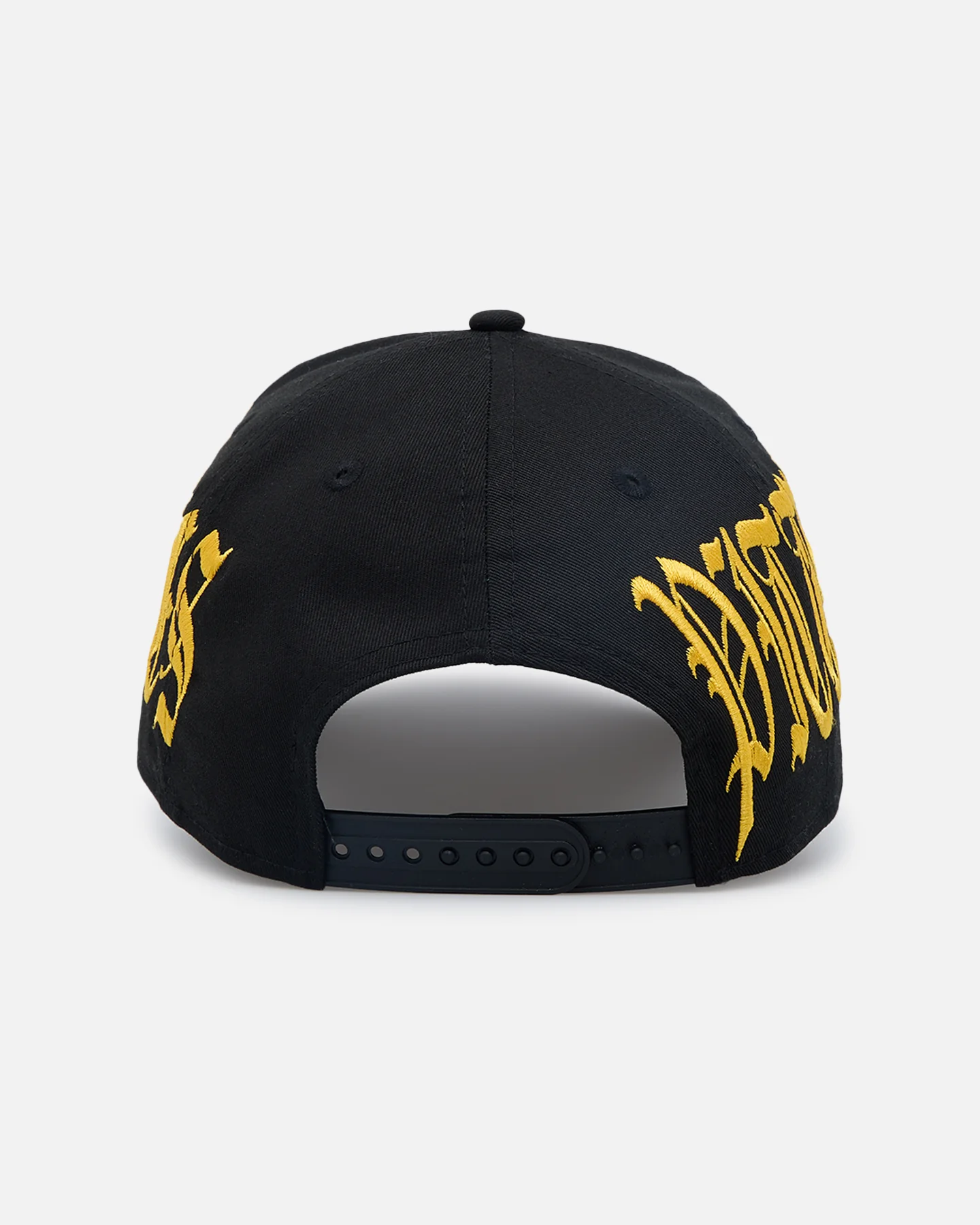 New Era Pittsburgh Pirates 'Goth Script' 9FORTY A-Frame Snapback Black/Gold - Image 2