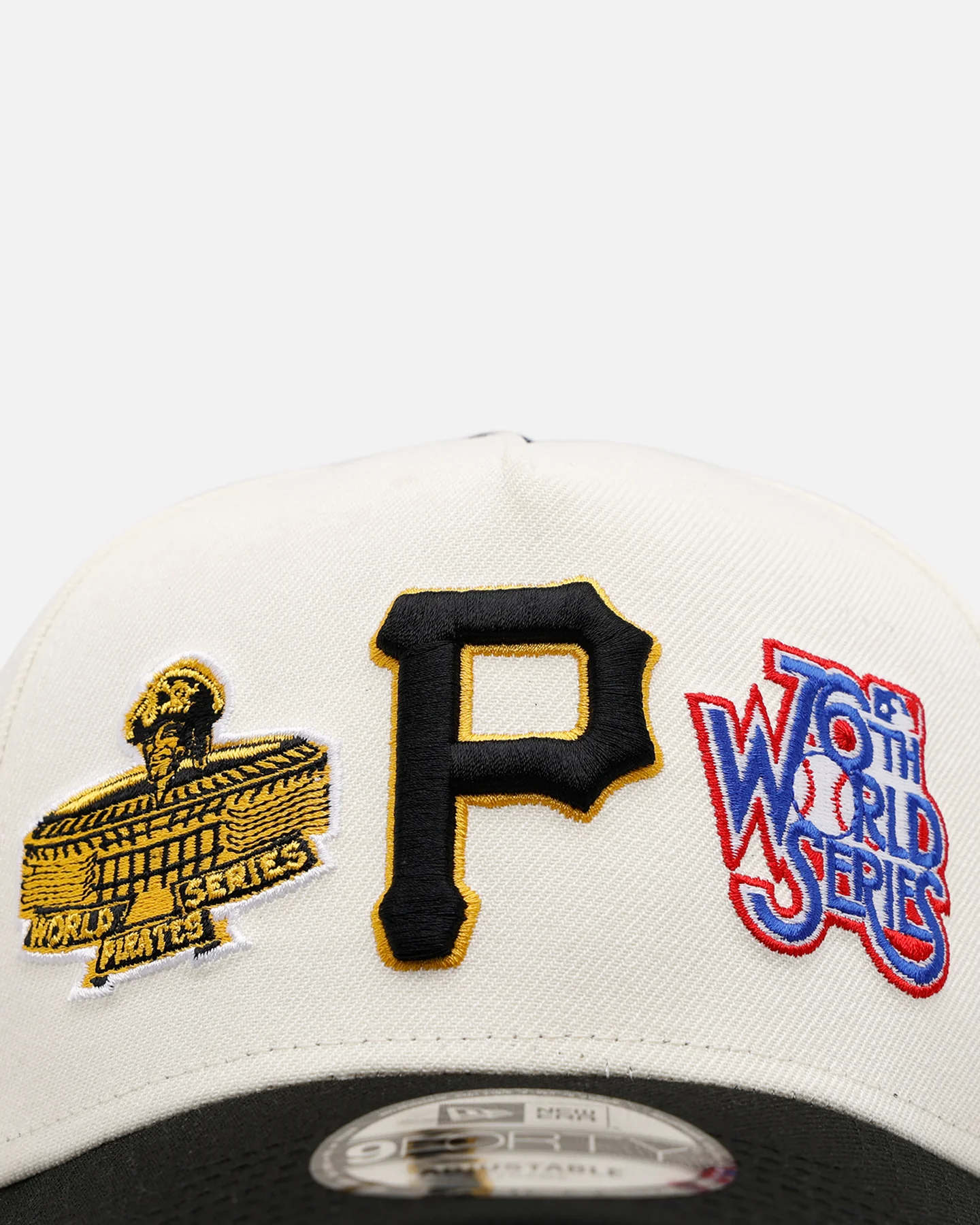 New Era Pittsburgh Pirates 'World Series Logo' 9FORTY A-Frame Snapback Chrome - Image 5