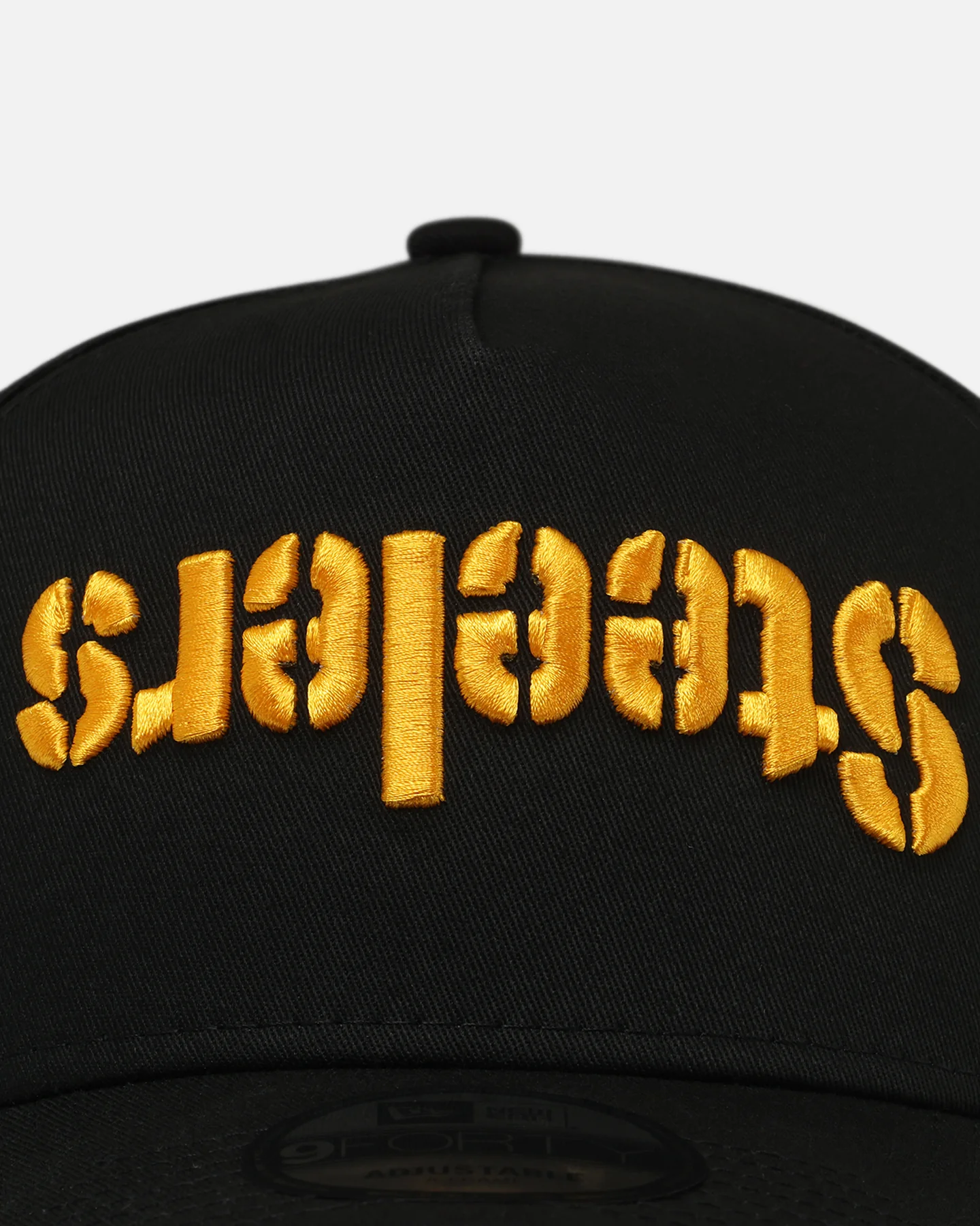 New Era Pittsburgh Steelers 'Upside Down Logo' 9FORTY A-Frame Snapback Black - Image 5