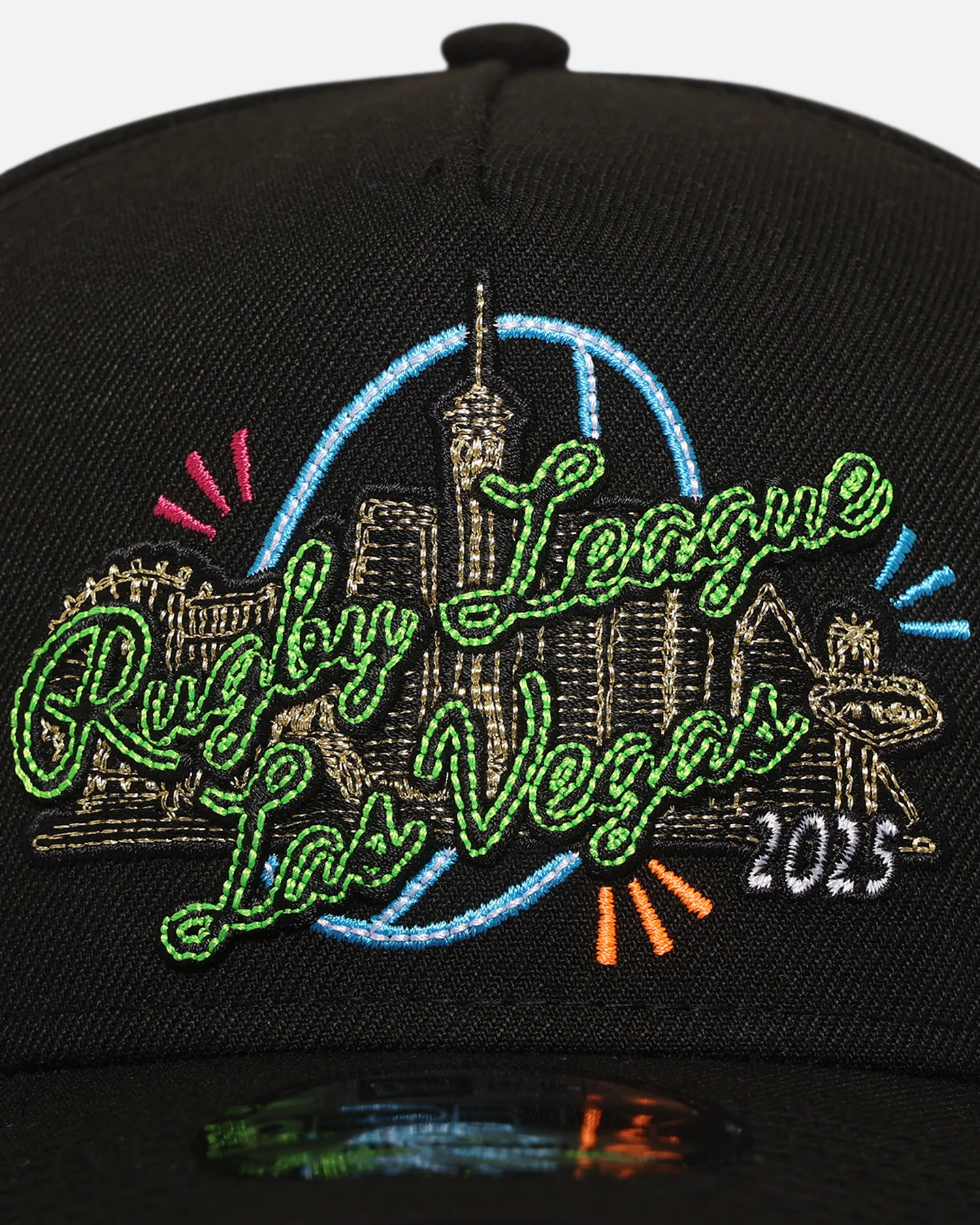 New Era Rugby League '2025 NRL Vegas Round' 9FORTY A-Frame Snapback Black - Image 5