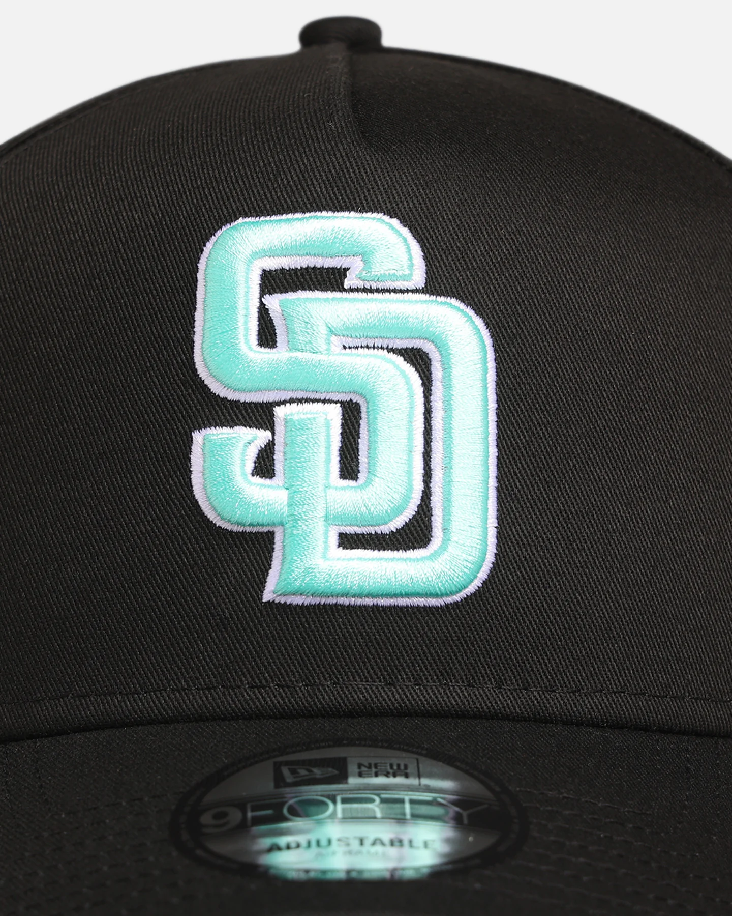 New Era San Diego Padres 'Black Aqua' 9FORTY A-Frame Snapback Black/Aqua - Image 5