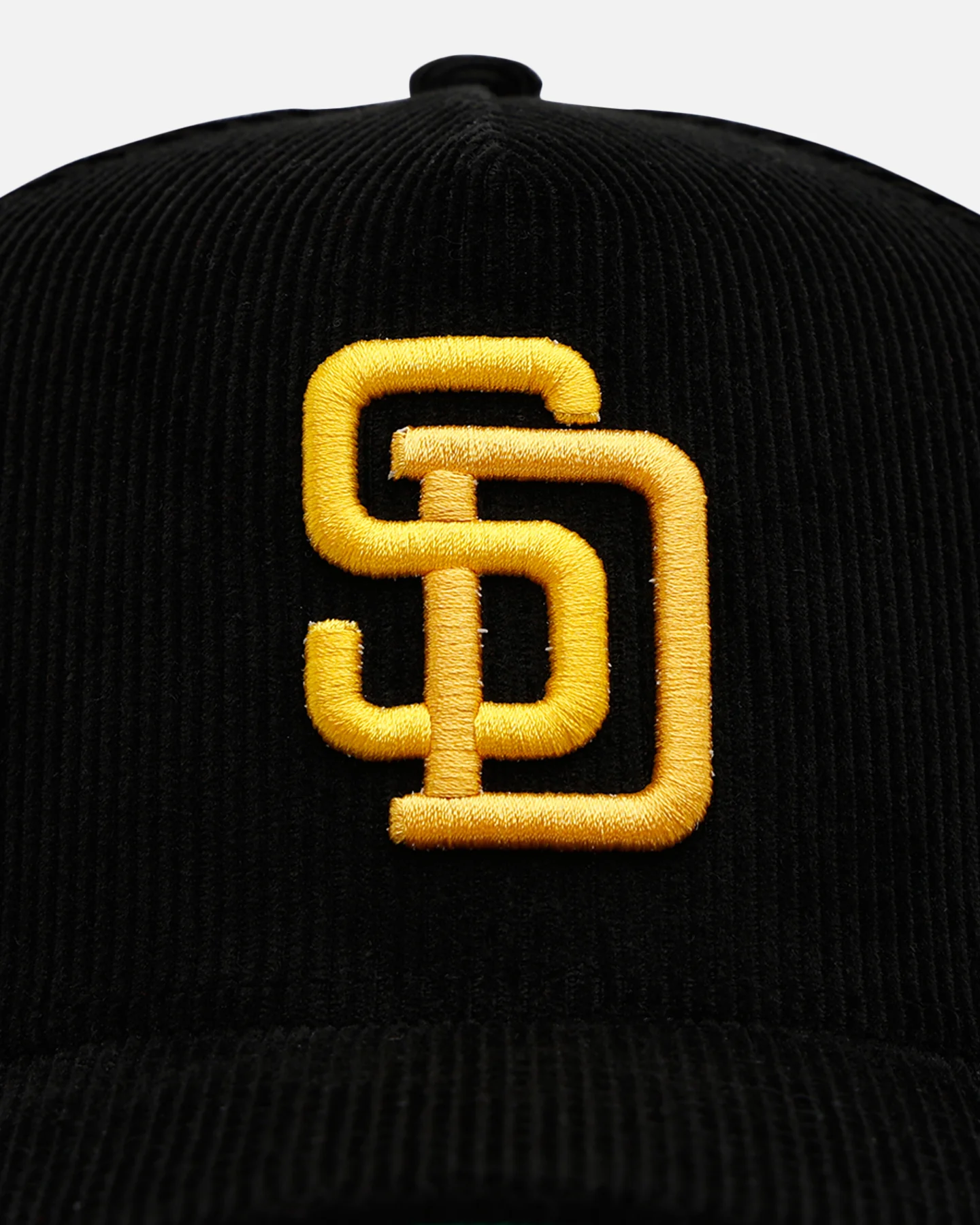 New Era San Diego Padres 'Black Cord' 9FORTY A-Frame Corduroy Snapback Black - Image 6