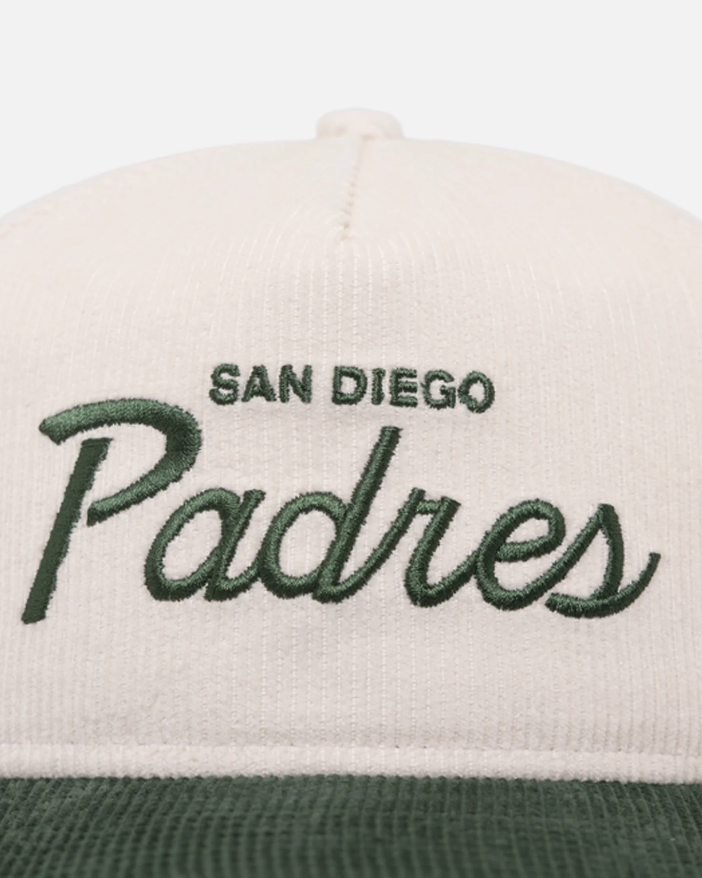 New Era San Diego Padres 'Currency Corduroy' Golfer Pre-Curved Snapback Chrome White - Image 6