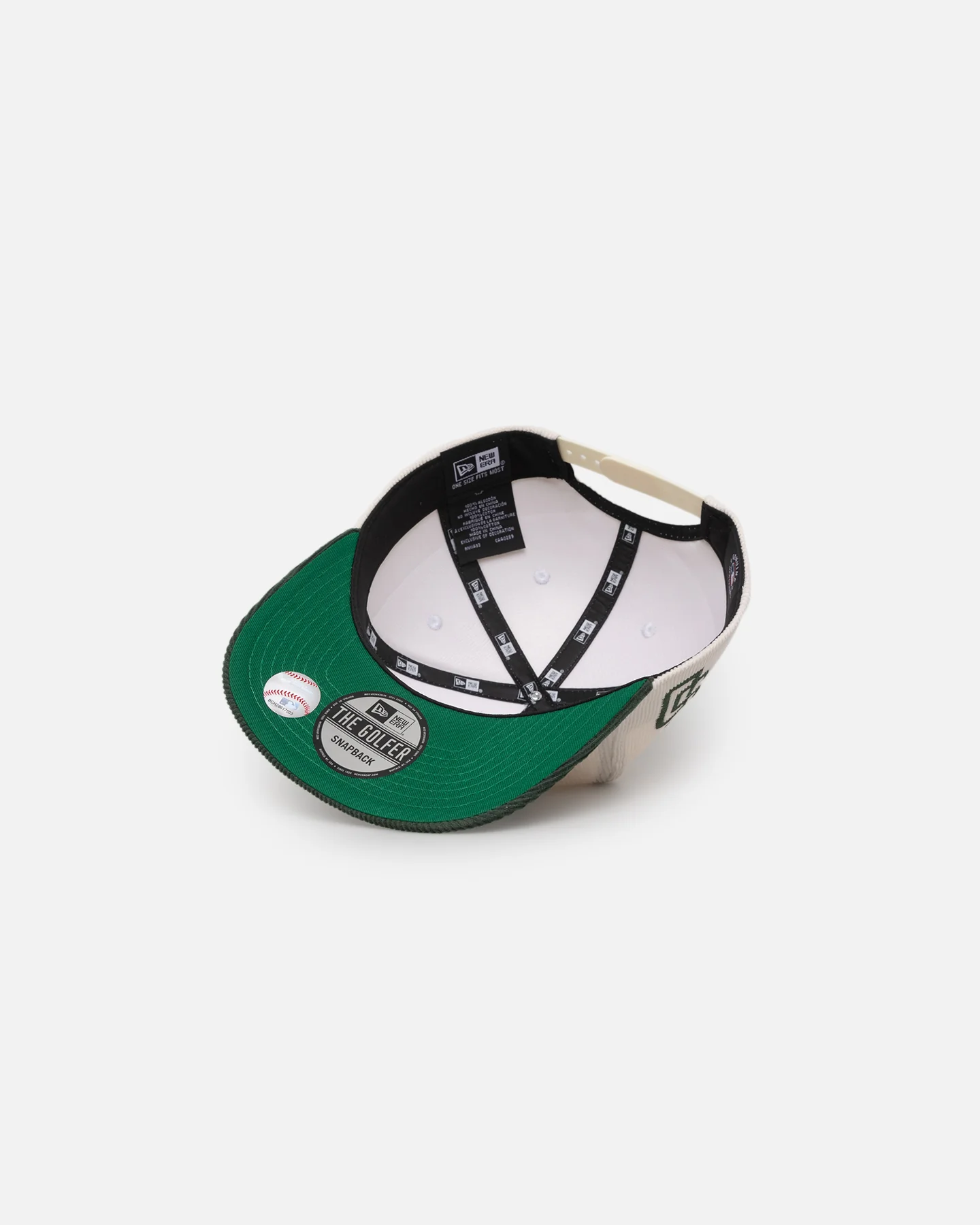 New Era San Diego Padres 'Currency Corduroy' Golfer Pre-Curved Snapback Chrome White - Image 7