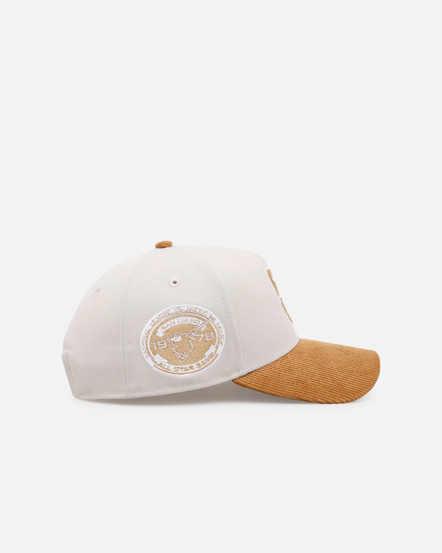 New Era San Diego Padres 'Honey Pot' 9FORTY A-Frame Snapback Stone/Wheat - Image 3