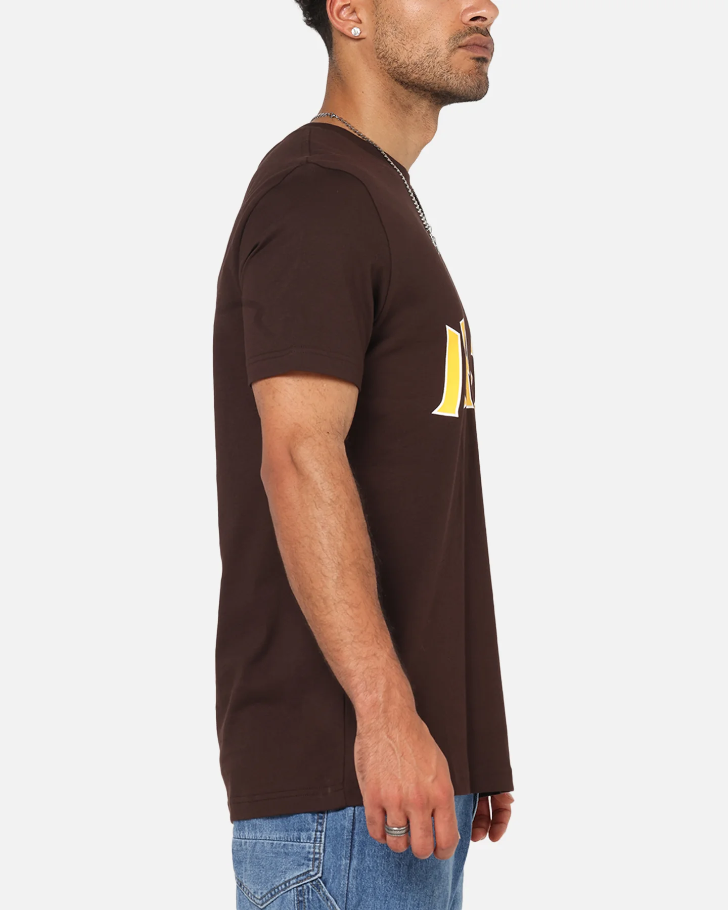 New Era San Diego Padres 'Hyperfly Katakana x MLB' T-Shirt Dark Brown - Image 4