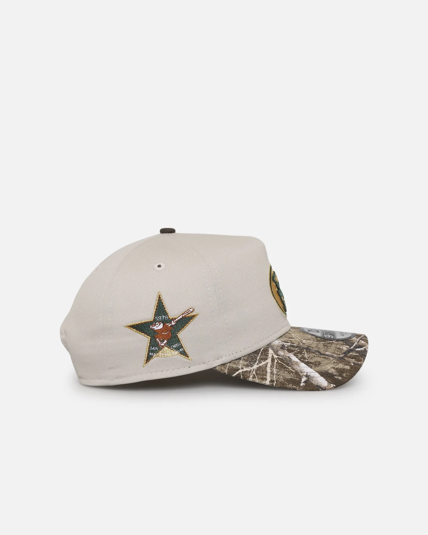 New Era San Diego Padres 'Real Tree Stone' 9FORTY A-Frame Snapback Stone - Image 3