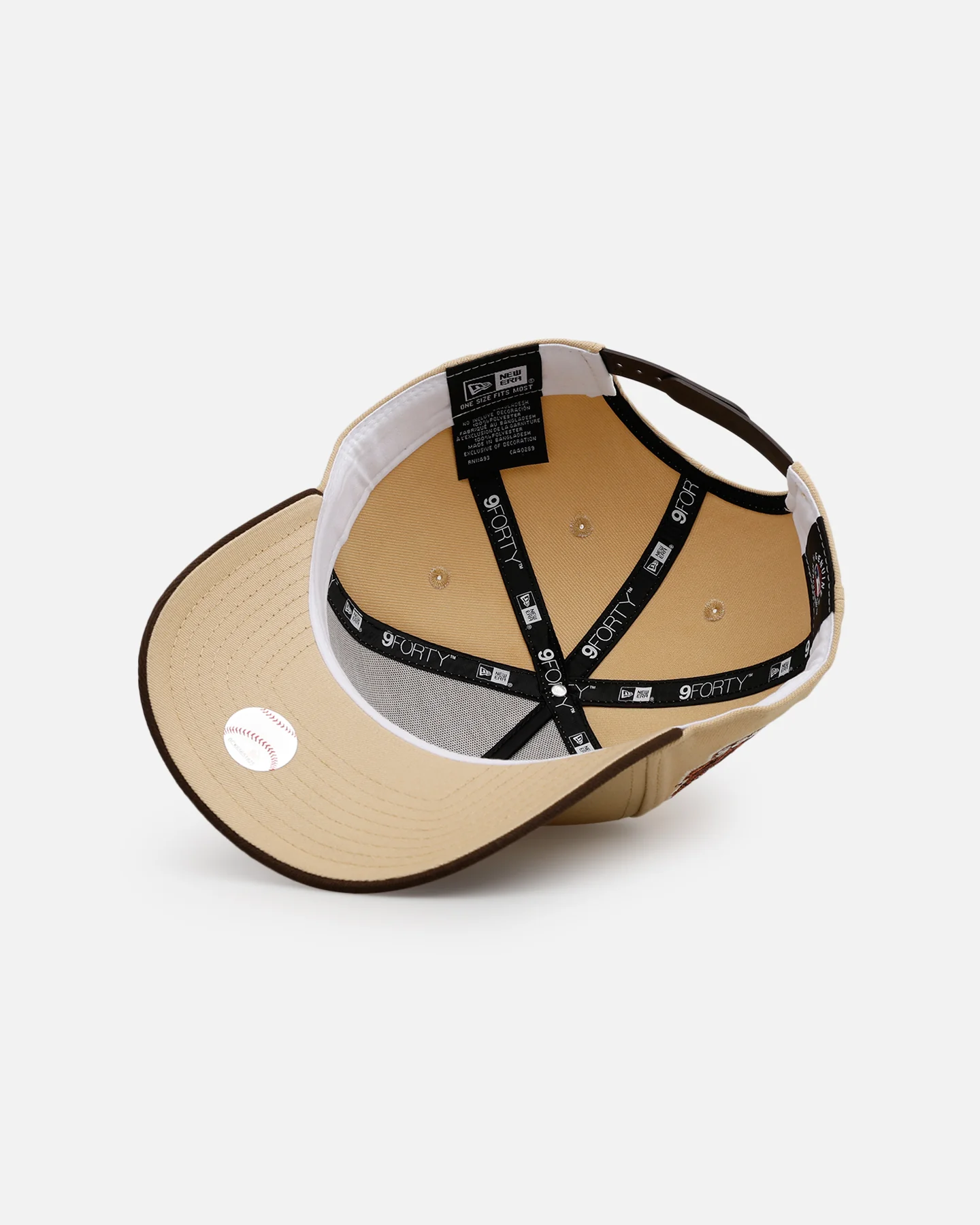 New Era San Diego Padres 'Vintage' 9FORTY A-Frame Snapback Vegas Gold - Image 6