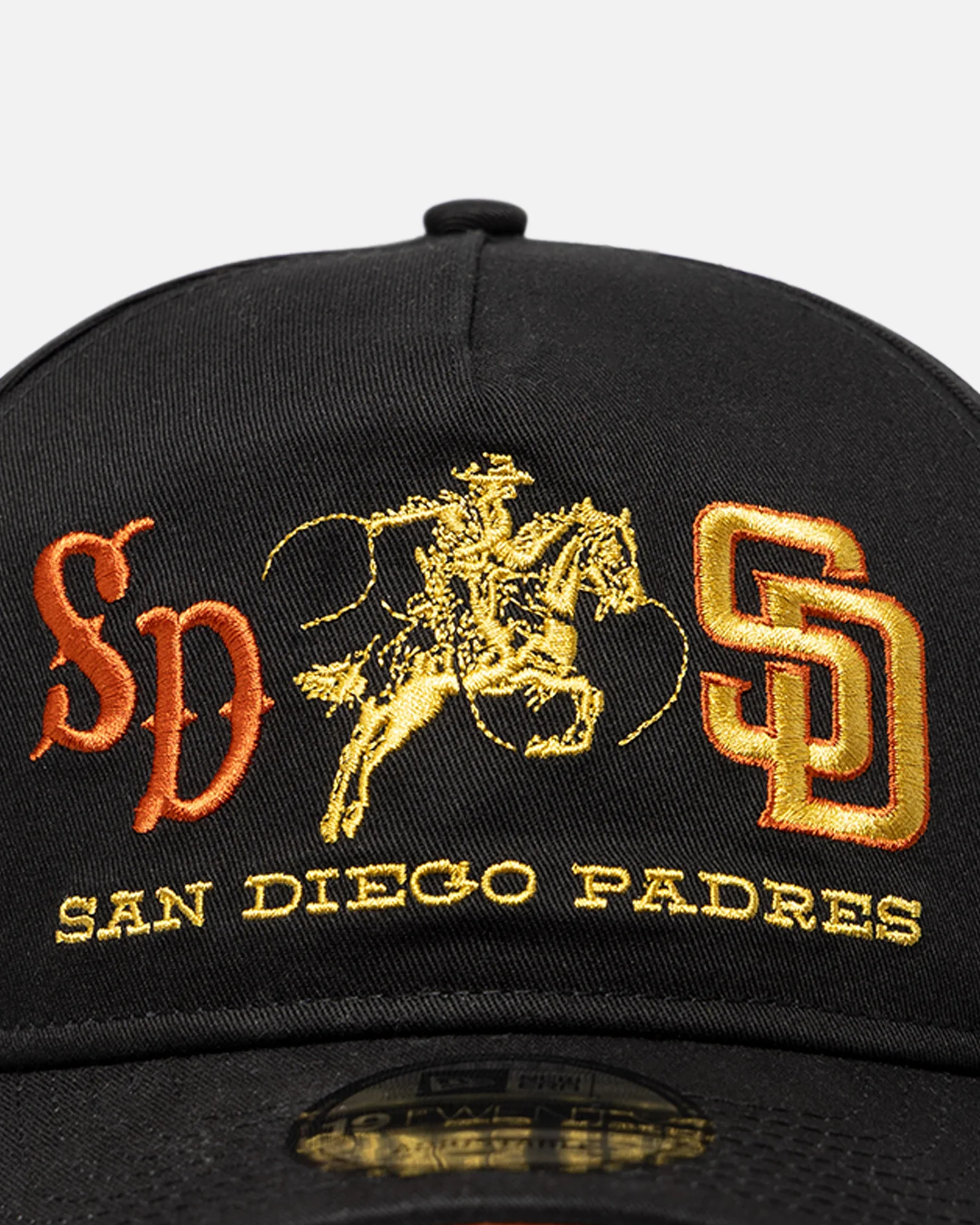 New Era San Diego Padres 'Western Rodeo' 19TWENTY Snapback Black/Gold - Image 5