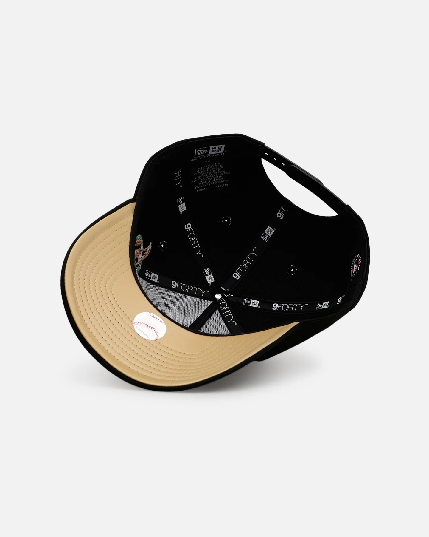 New Era San Diego Padres 'Year Of The Snake' 9FORTY A-Frame Snapback Black/Gold - Image 6
