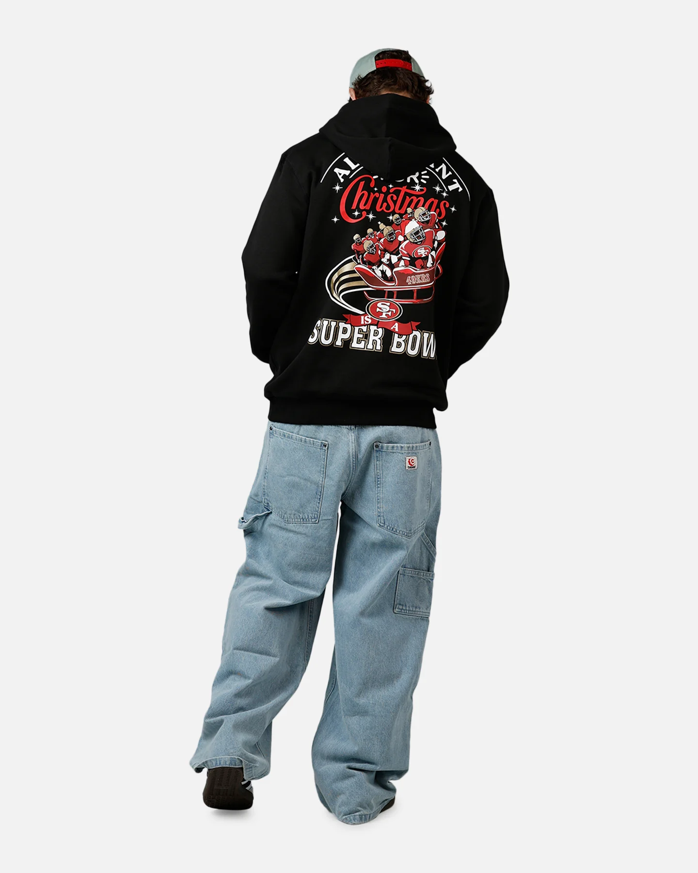 New Era San Francisco 49ers All I Want For Christmas Hoodie Black - Image 6