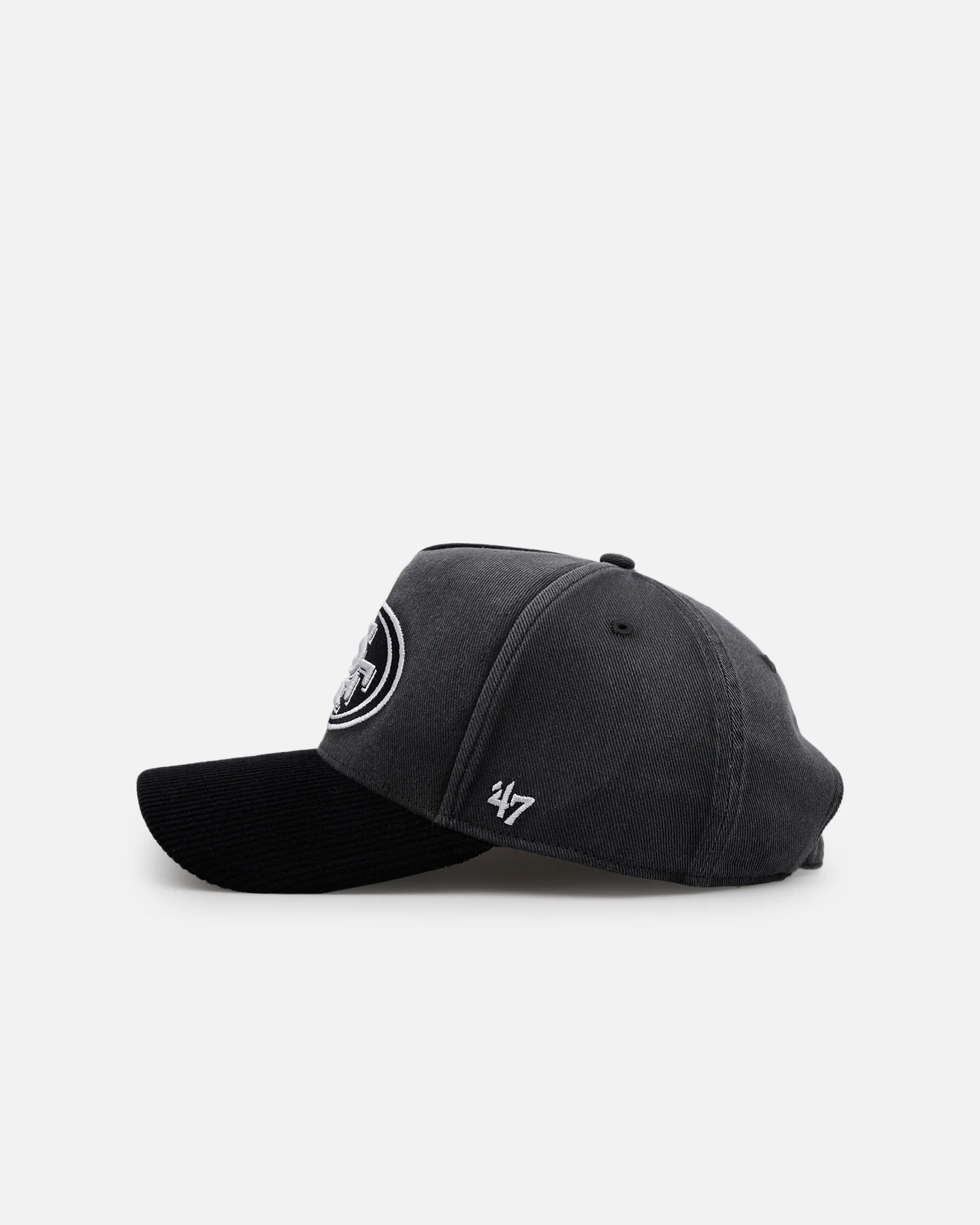 47 Brand San Francisco 49ers 'Apollo Corduroy' 47 Offside DT Strapback Black - Image 5