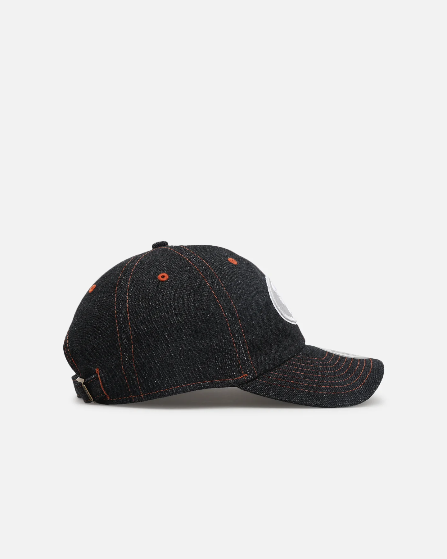 New Era San Francisco 49ers "Black Denim" Classic Casual Strapback Black Denim/Rust Contrast - Image 3
