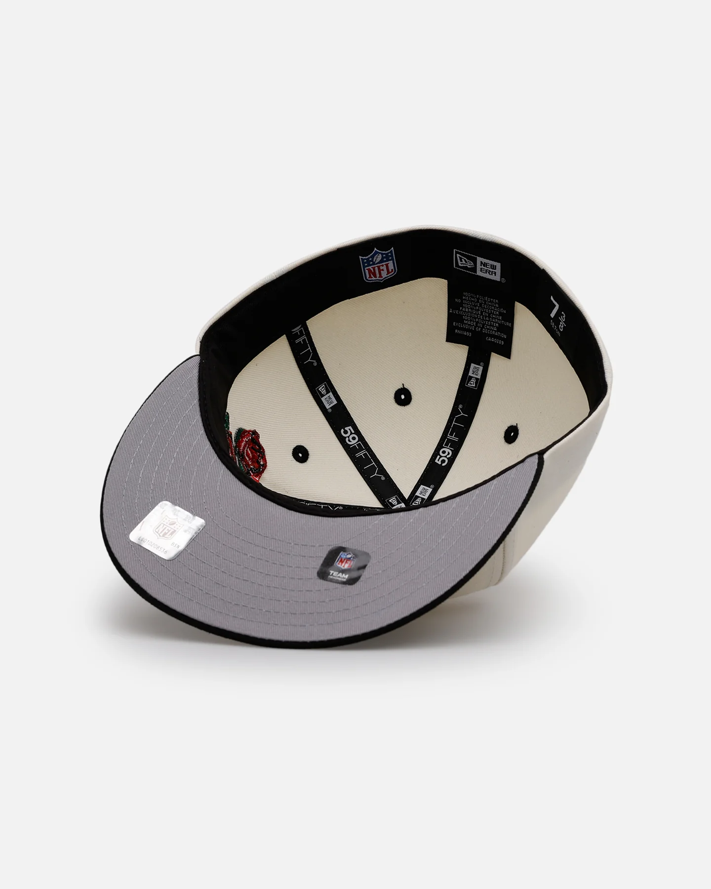 New Era San Francisco 49ers 'Chrome Black Roses' 59FIFTY Fitted Chrome/Black - Image 6