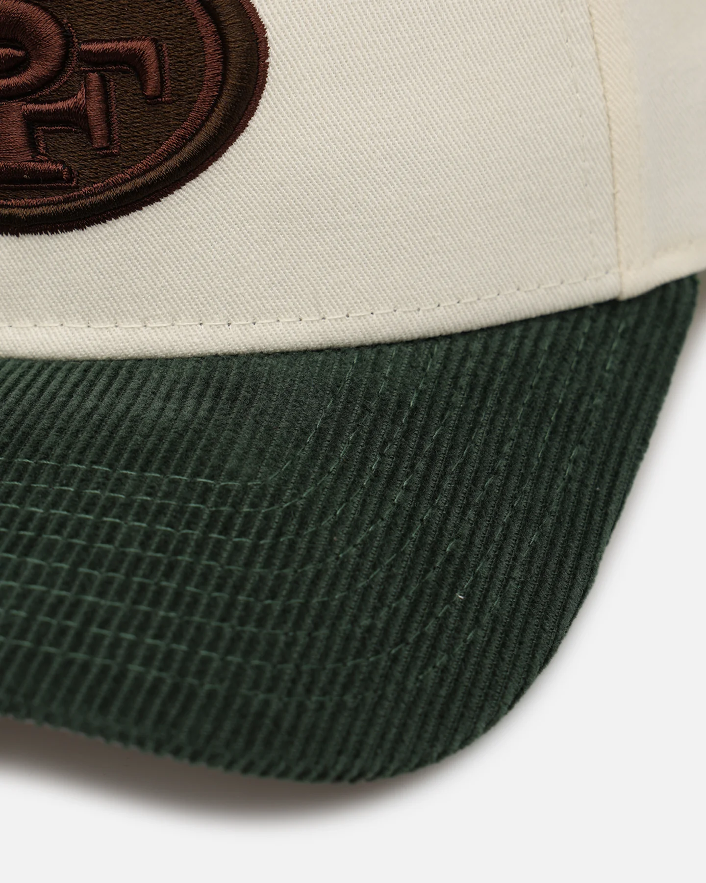 New Era San Francisco 49ers 'Chrome White Green' Corduroy Visor 9FORTY A-Frame Snapback Chrome - Image 2