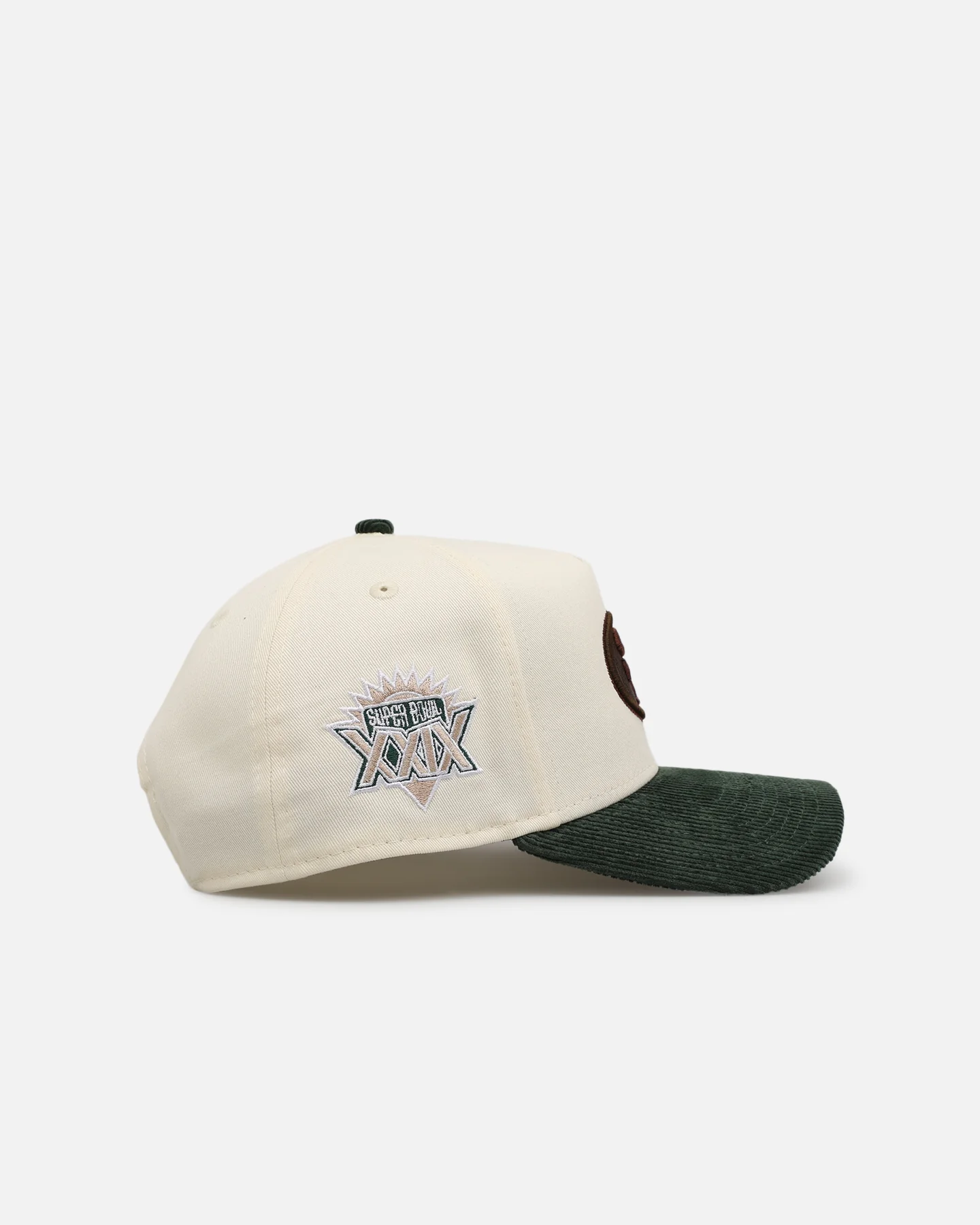 New Era San Francisco 49ers 'Chrome White Green' Corduroy Visor 9FORTY A-Frame Snapback Chrome - Image 4