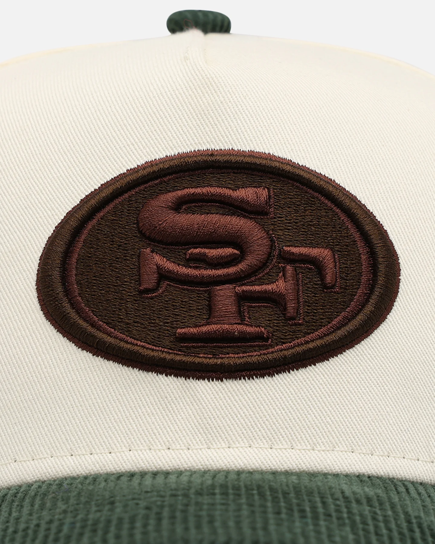 New Era San Francisco 49ers 'Chrome White Green' Corduroy Visor 9FORTY A-Frame Snapback Chrome - Image 6