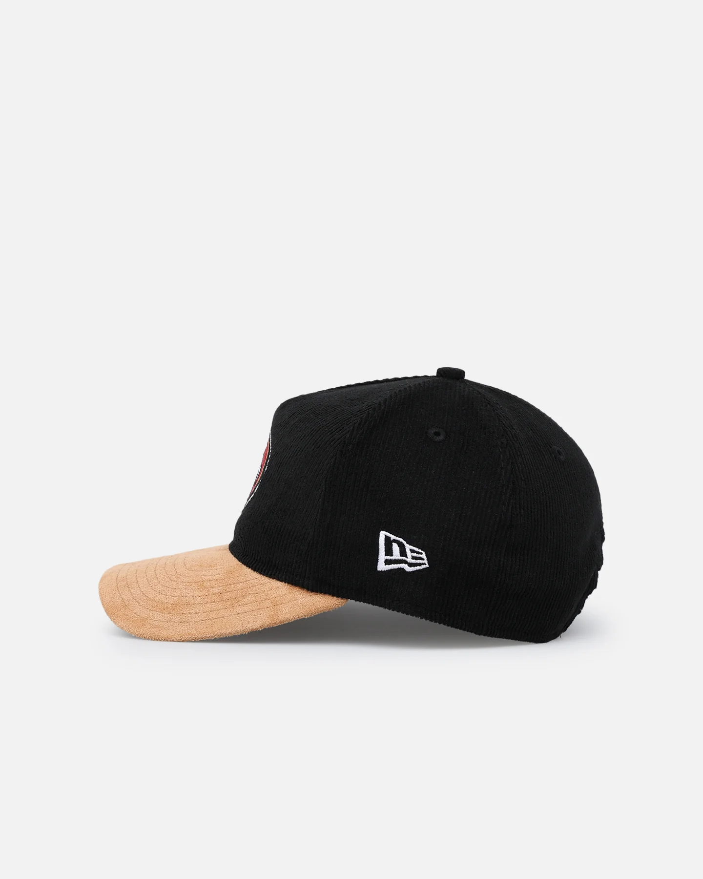 New Era San Francisco 49ers 'Corduroy Suede' Pre-Curved Golfer Snapback Washed Black - Image 5