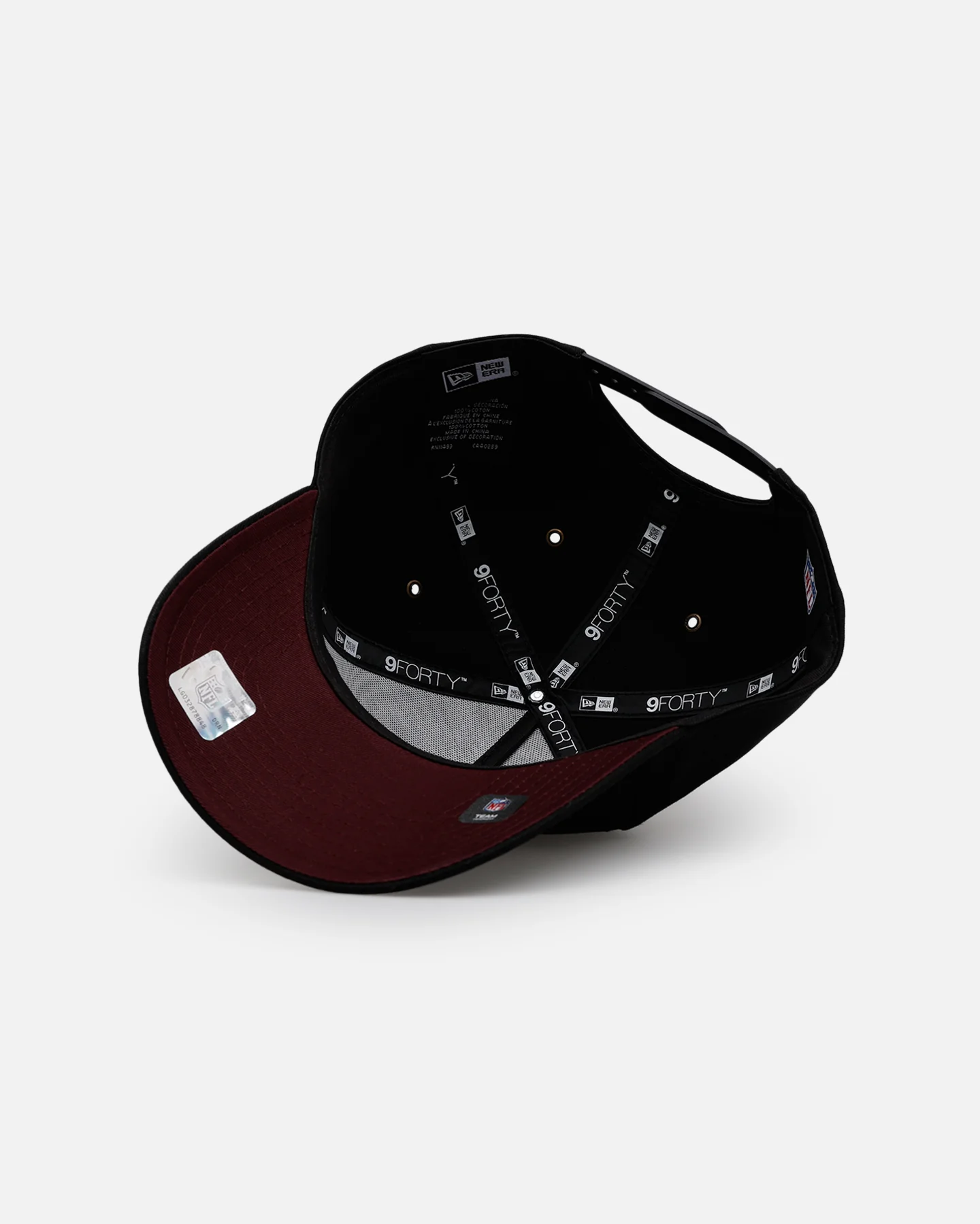 New Era San Francisco 49ers 'Ivory Stars Outlaws' 9FORTY A-Frame Snapback Black/Maroon - Image 6