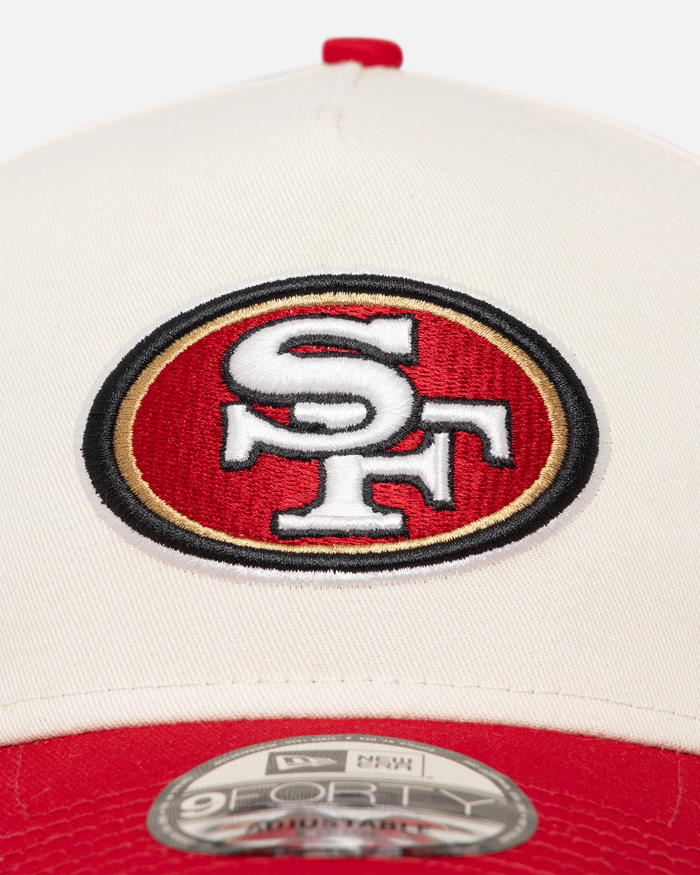New Era San Francisco 49ers 'NFL City Originals' 9FORTY A-Frame Snapback Chrome White/OTC - Image 6