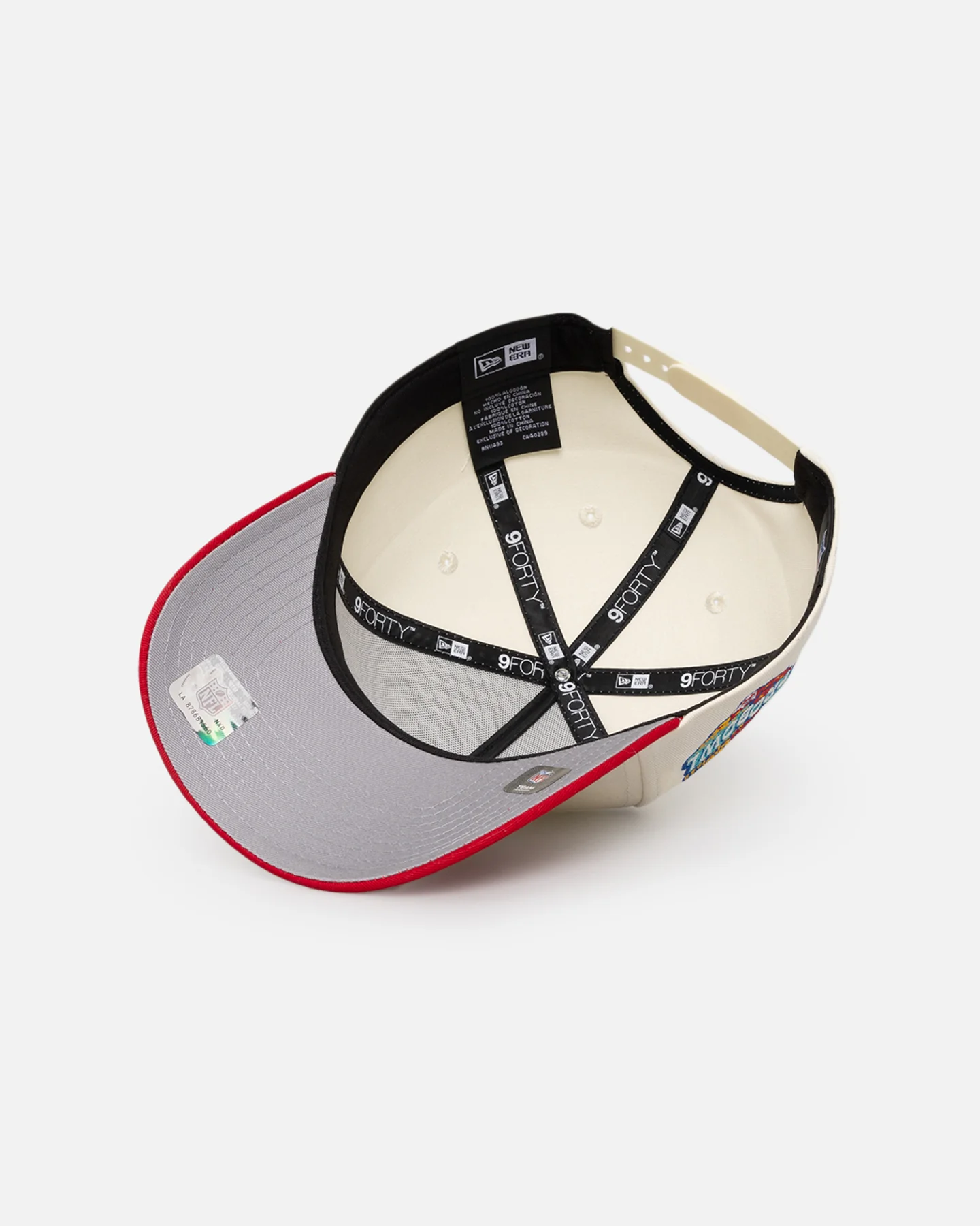 New Era San Francisco 49ers 'NFL City Originals' 9FORTY A-Frame Snapback Chrome White/OTC - Image 7