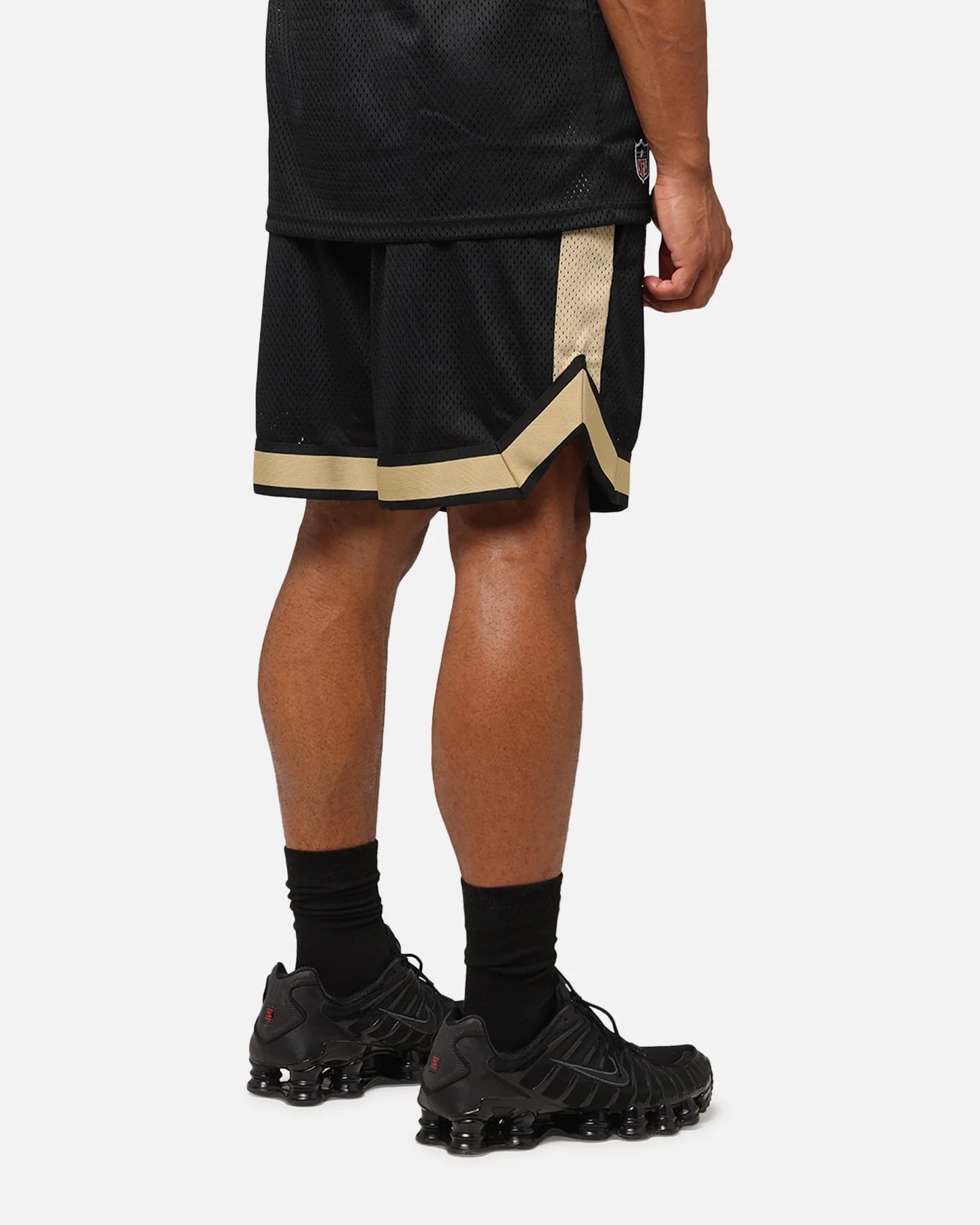 New Era San Francisco 49ers NFL Graphic Shorts Black - Image 6