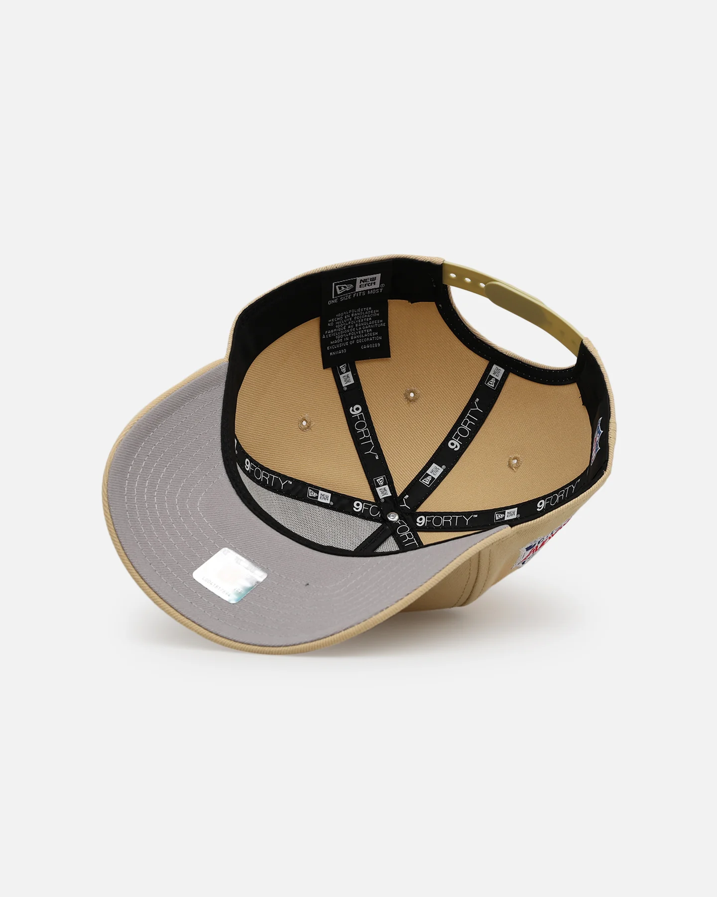 New Era San Francisco 49ers 'NFL Kickoff' 9FORTY A-Frame Snapback Vegas Gold - Image 6